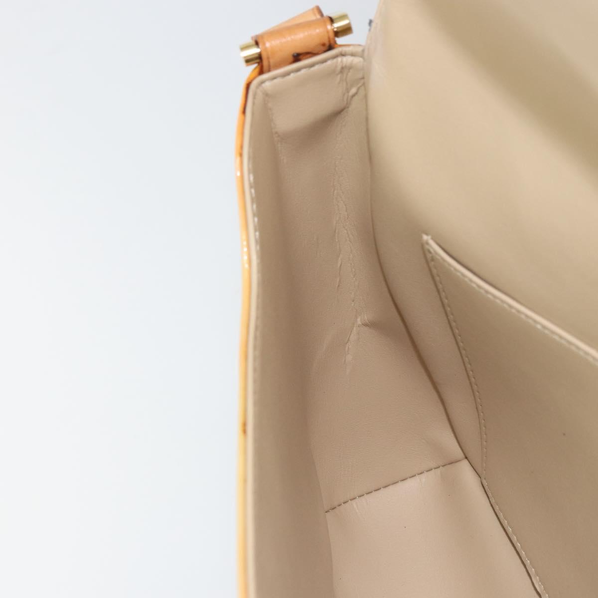 LOUIS VUITTON Monogram Vernis Thompson Street Bag Beige M91301 LV Auth 160426