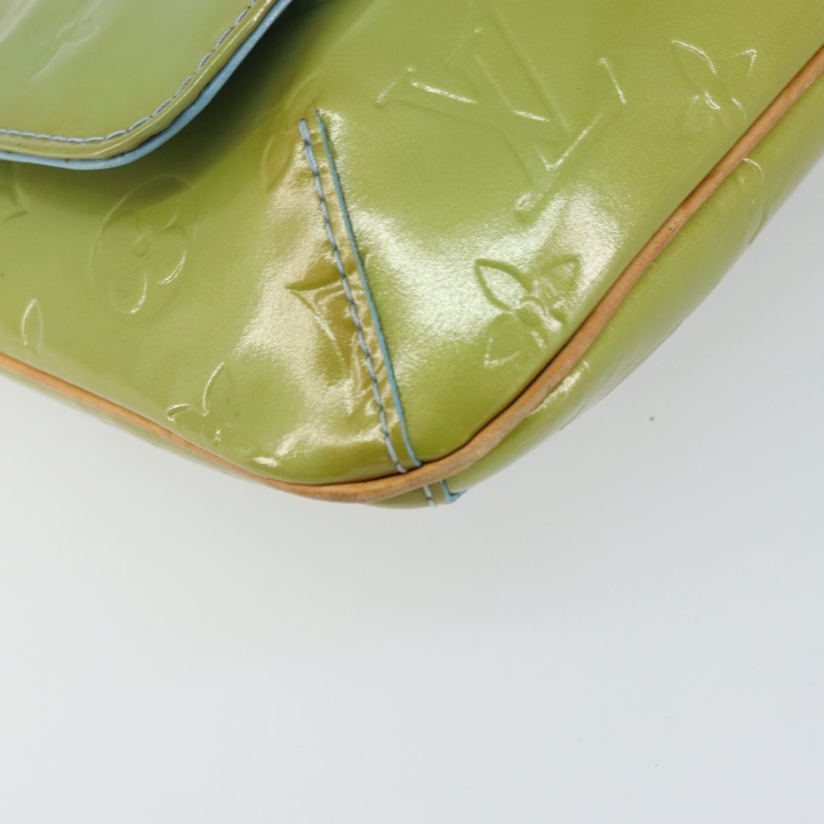 LOUIS VUITTON Vernis Thompson Street Shoulder Bag Baby Blue M91009 Auth 160427