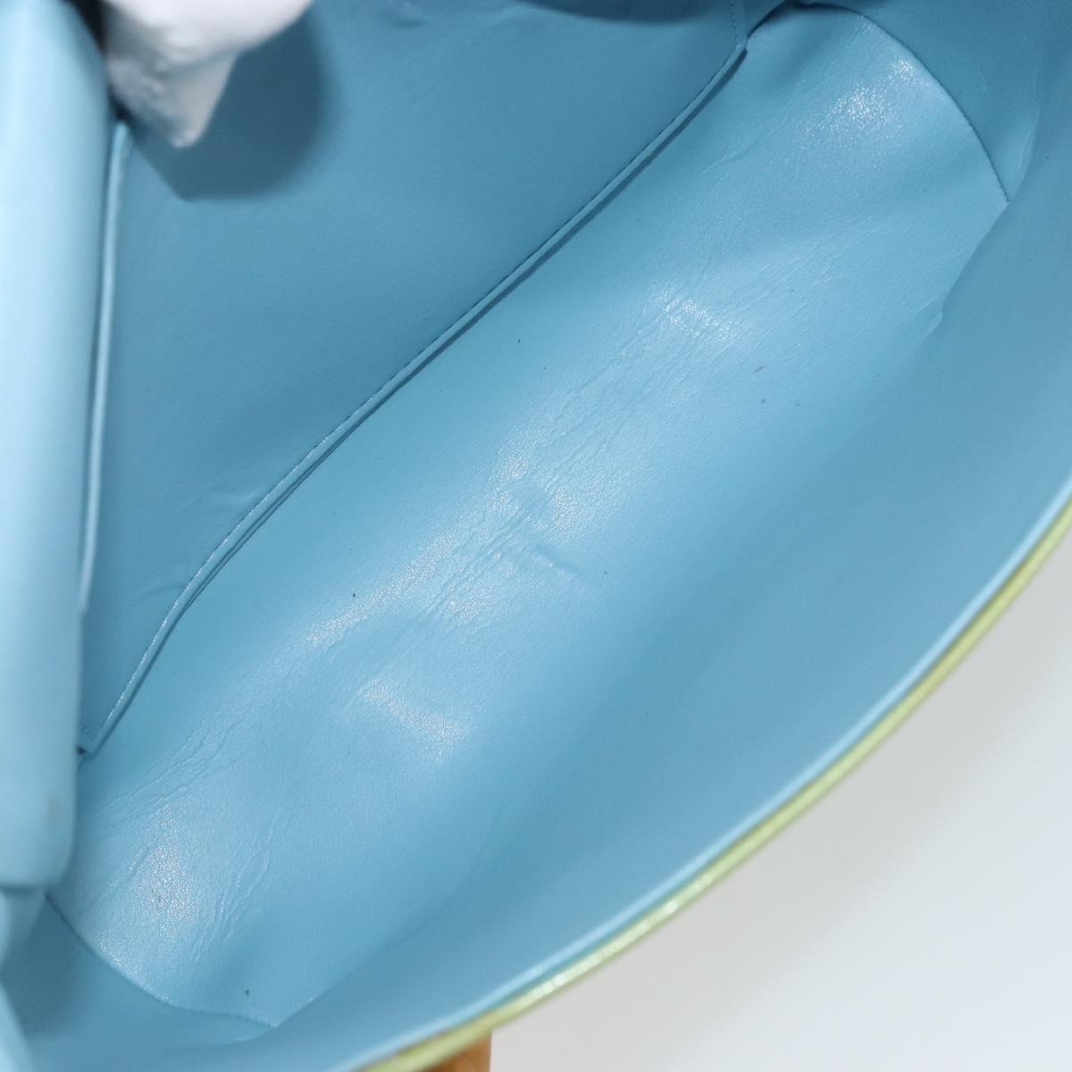 LOUIS VUITTON Vernis Thompson Street Shoulder Bag Baby Blue M91009 Auth 160427
