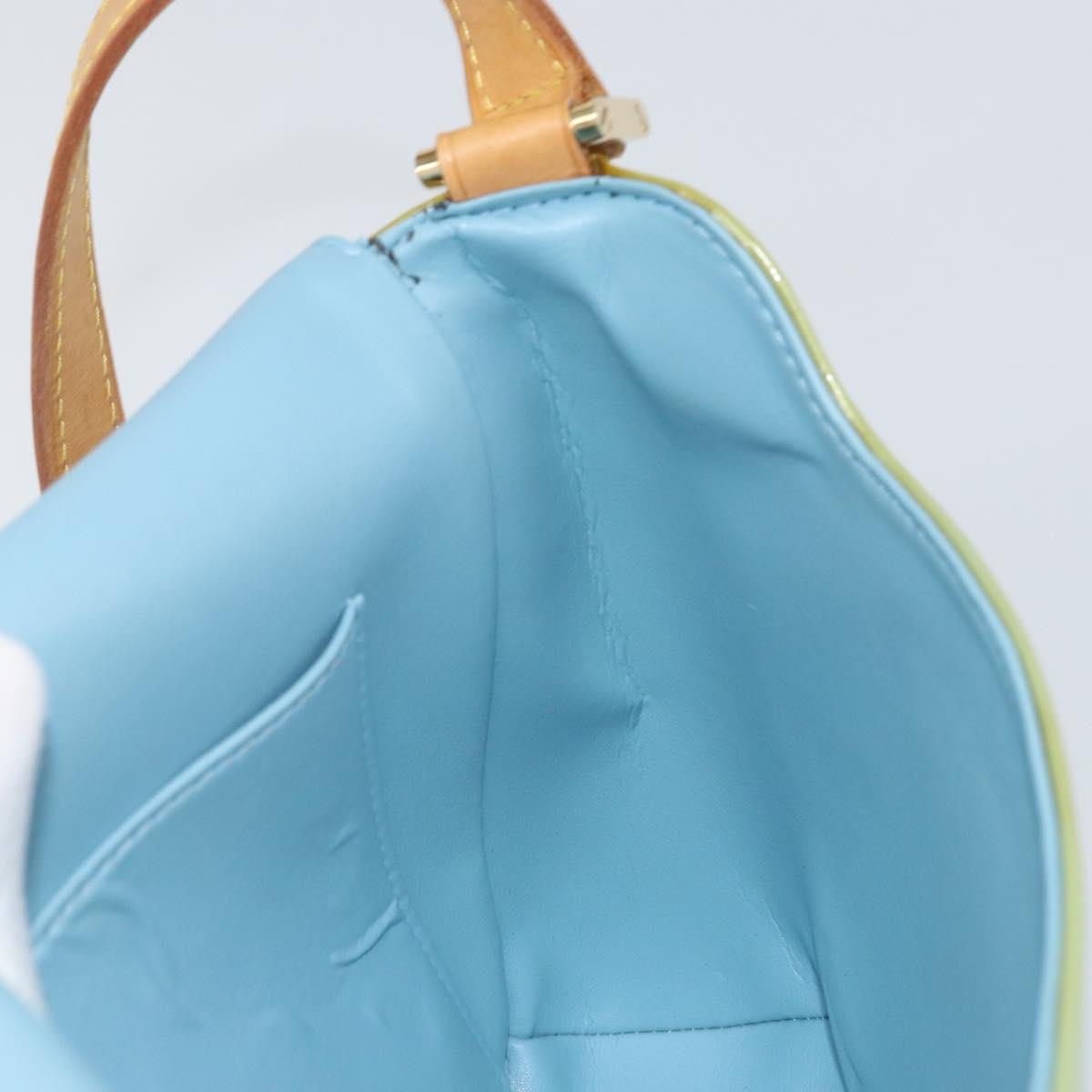LOUIS VUITTON Vernis Thompson Street Shoulder Bag Baby Blue M91009 Auth 160427
