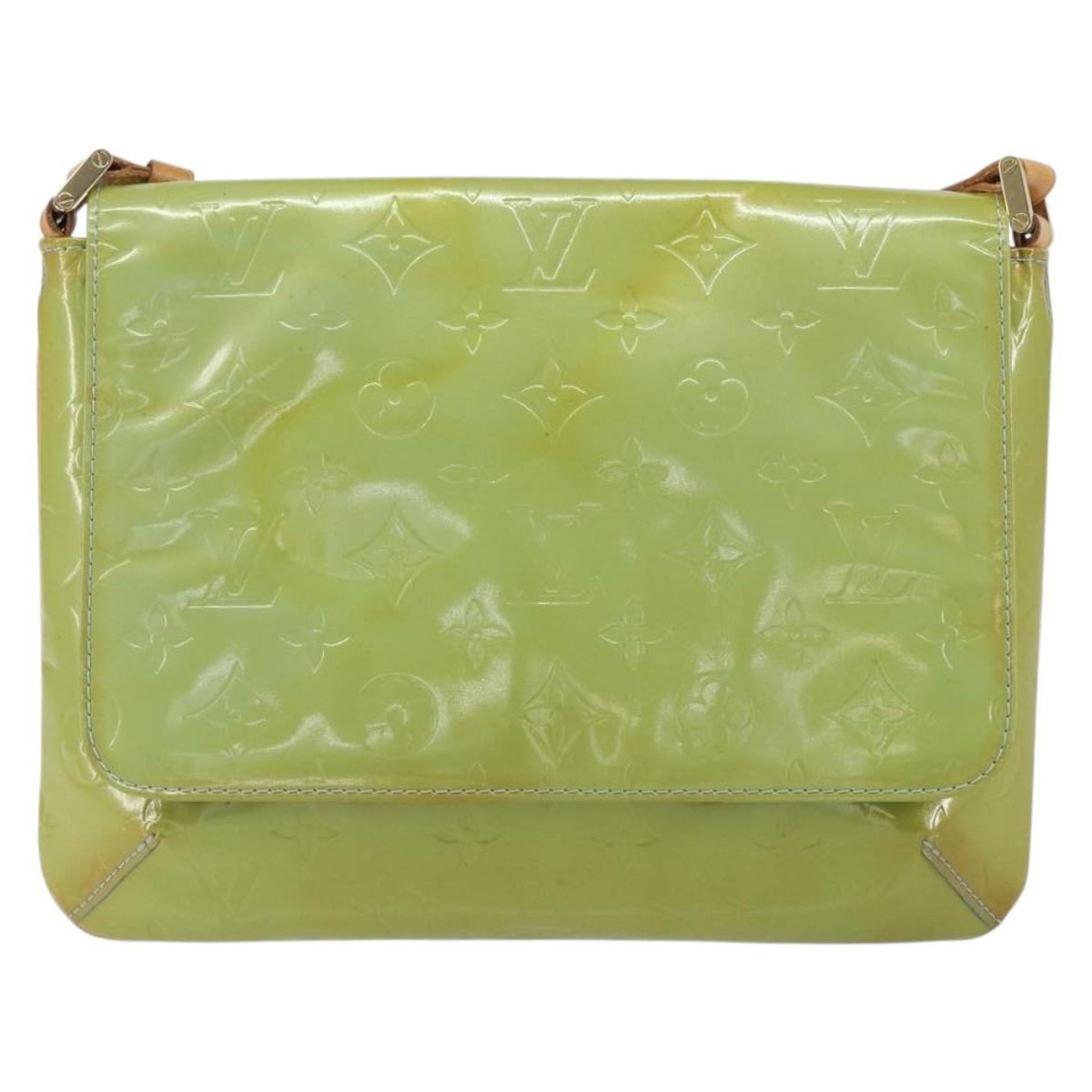 LOUIS VUITTON Vernis Thompson Street Shoulder Bag Baby Blue M91009 Auth 160427