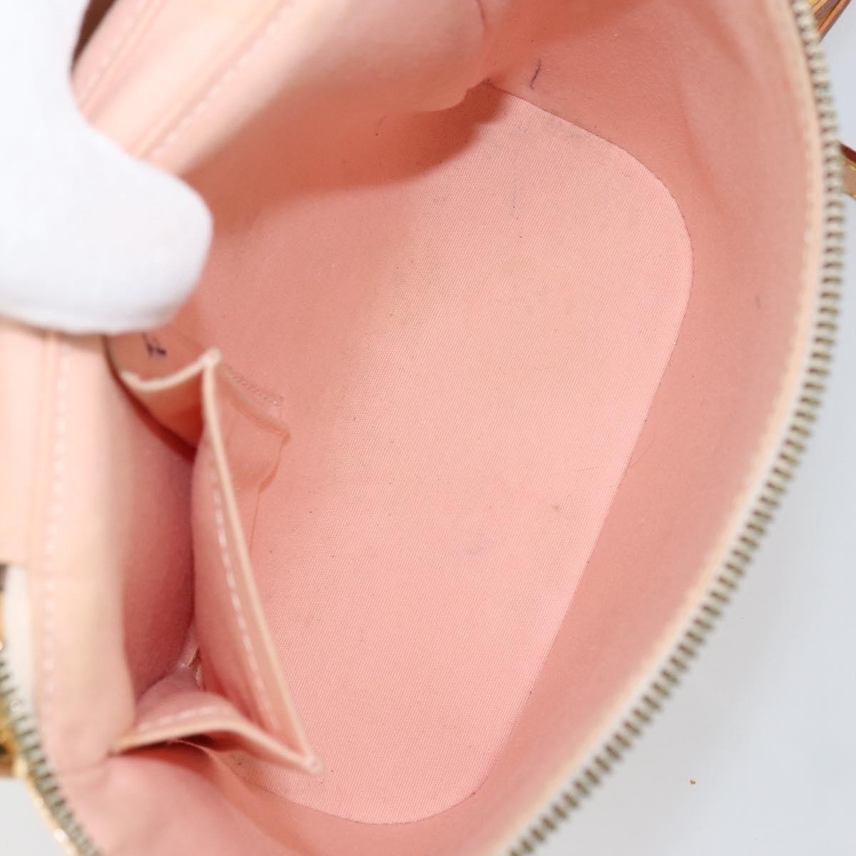 LOUIS VUITTON Vernis Sullivan Vertical Bag Marshmallow Pink M91298 Auth 160430