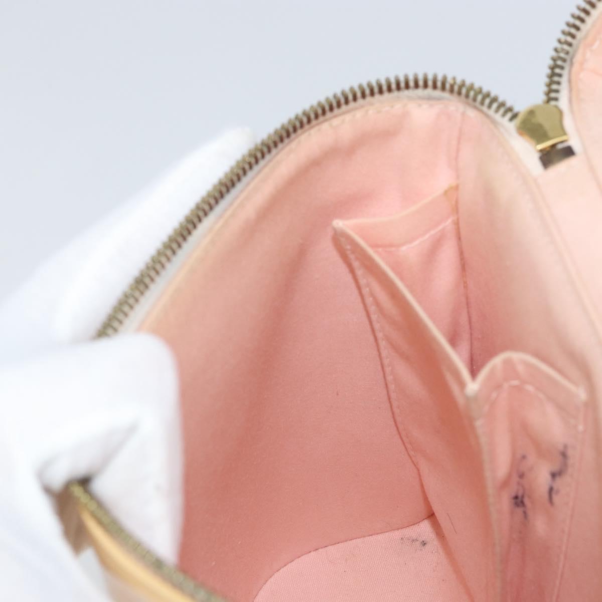 LOUIS VUITTON Vernis Sullivan Vertical Bag Marshmallow Pink M91298 Auth 160430