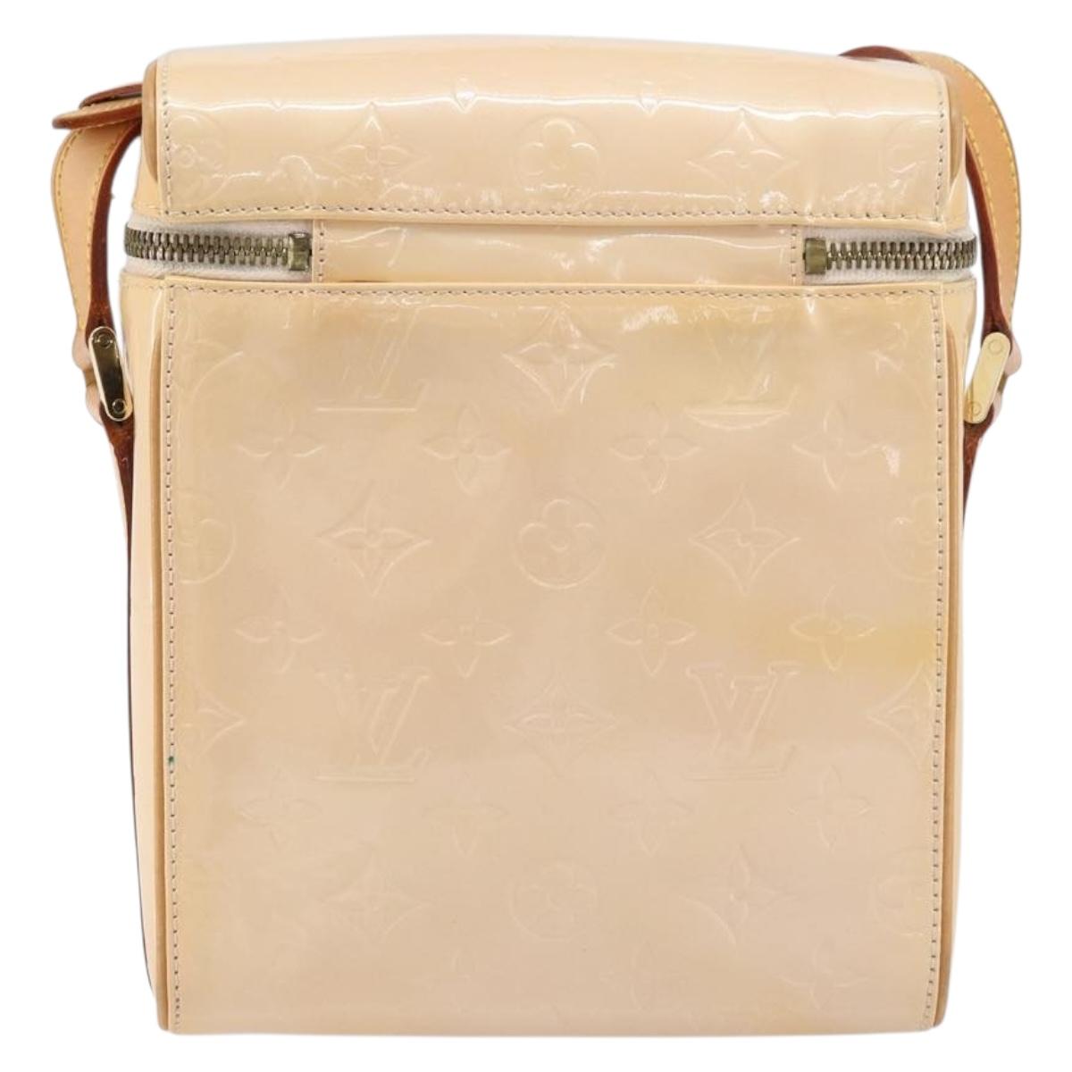 LOUIS VUITTON Vernis Sullivan Vertical Bag Marshmallow Pink M91298 Auth 160430