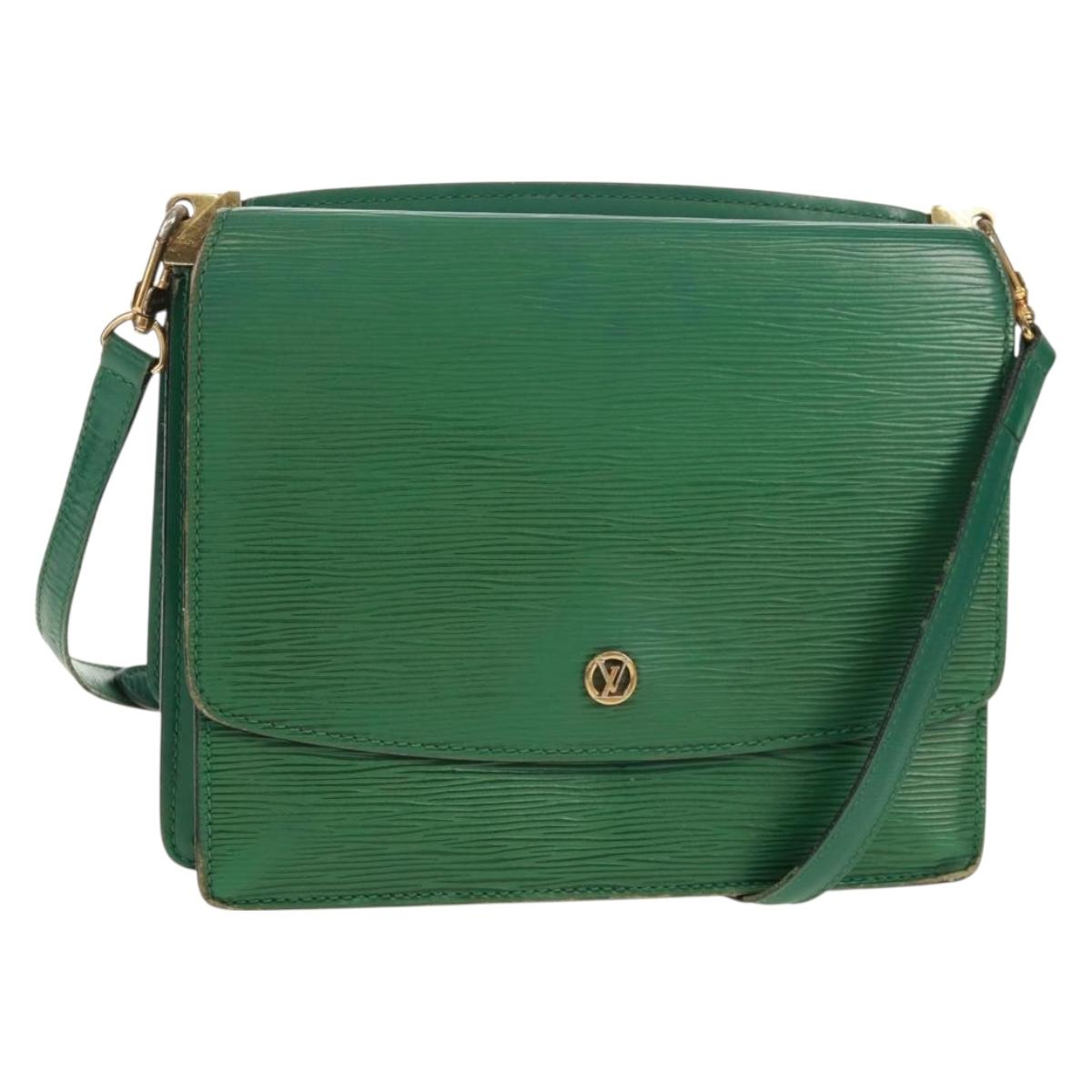 LOUIS VUITTON Epi Grenel Shoulder Bag Green M52364 LV Auth 160435