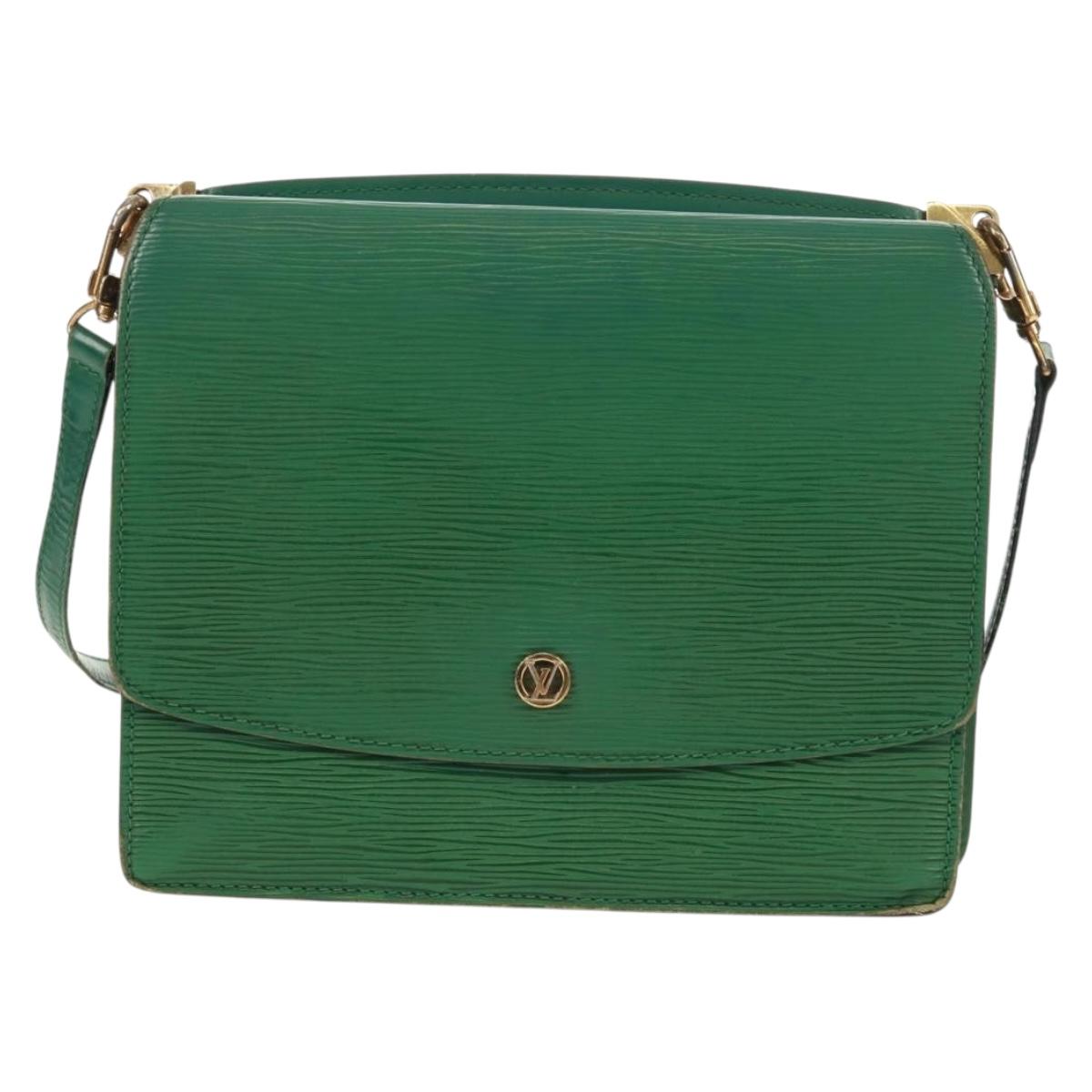 LOUIS VUITTON Epi Grenel Shoulder Bag Green M52364 LV Auth 160435