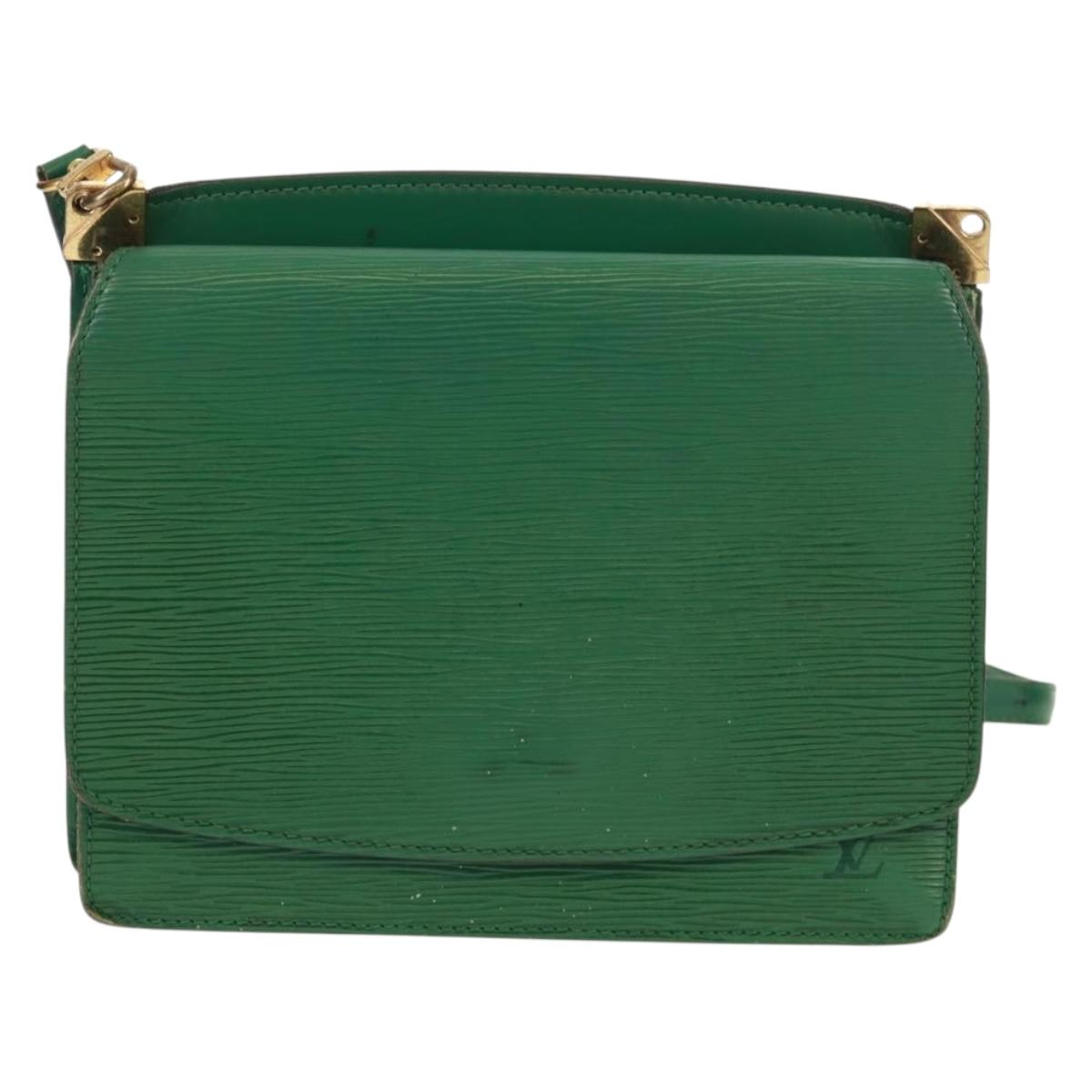 LOUIS VUITTON Epi Grenel Shoulder Bag Green M52364 LV Auth 160435