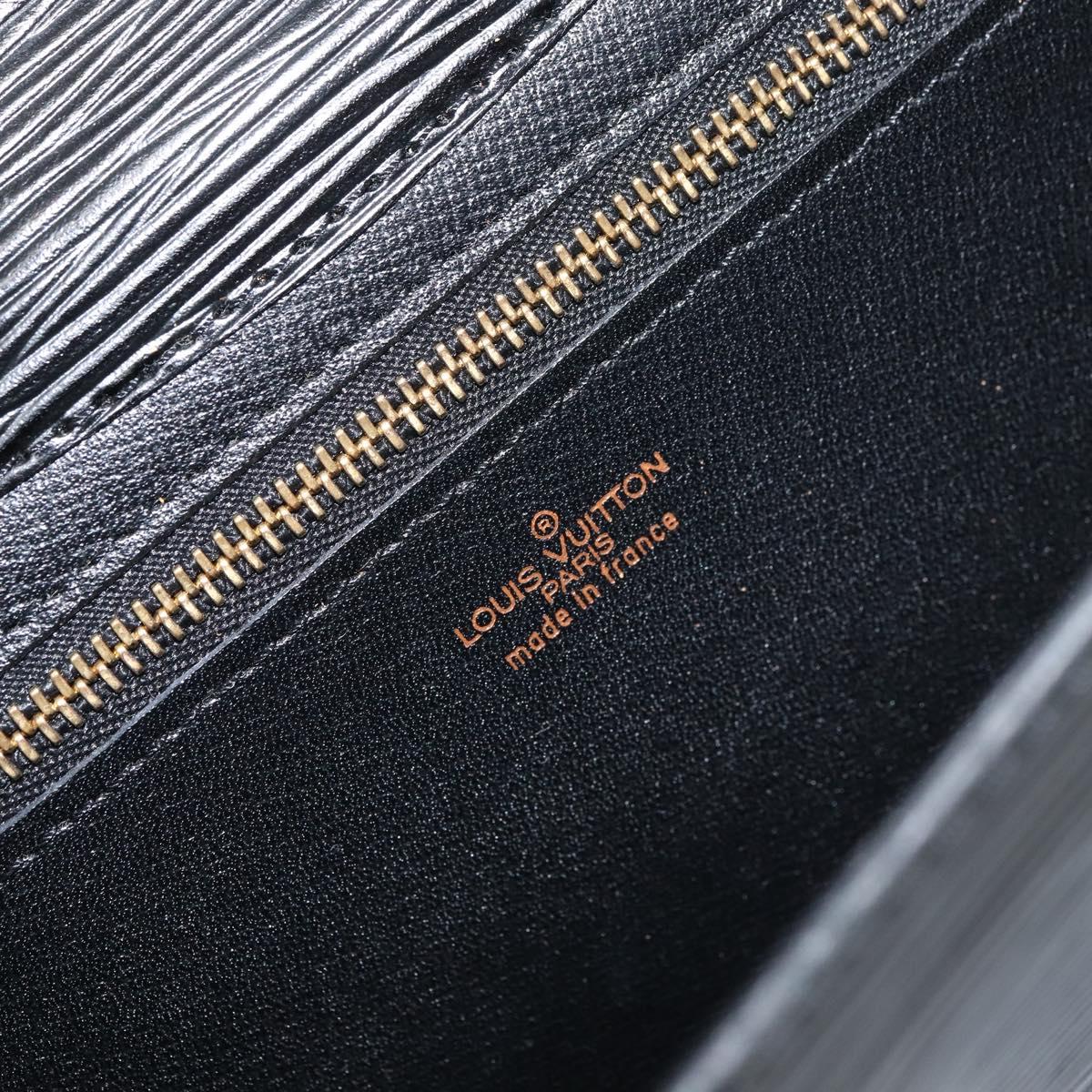 LOUIS VUITTON Epi Art Deco Clutch Bag Black M52632 LV Auth 160437