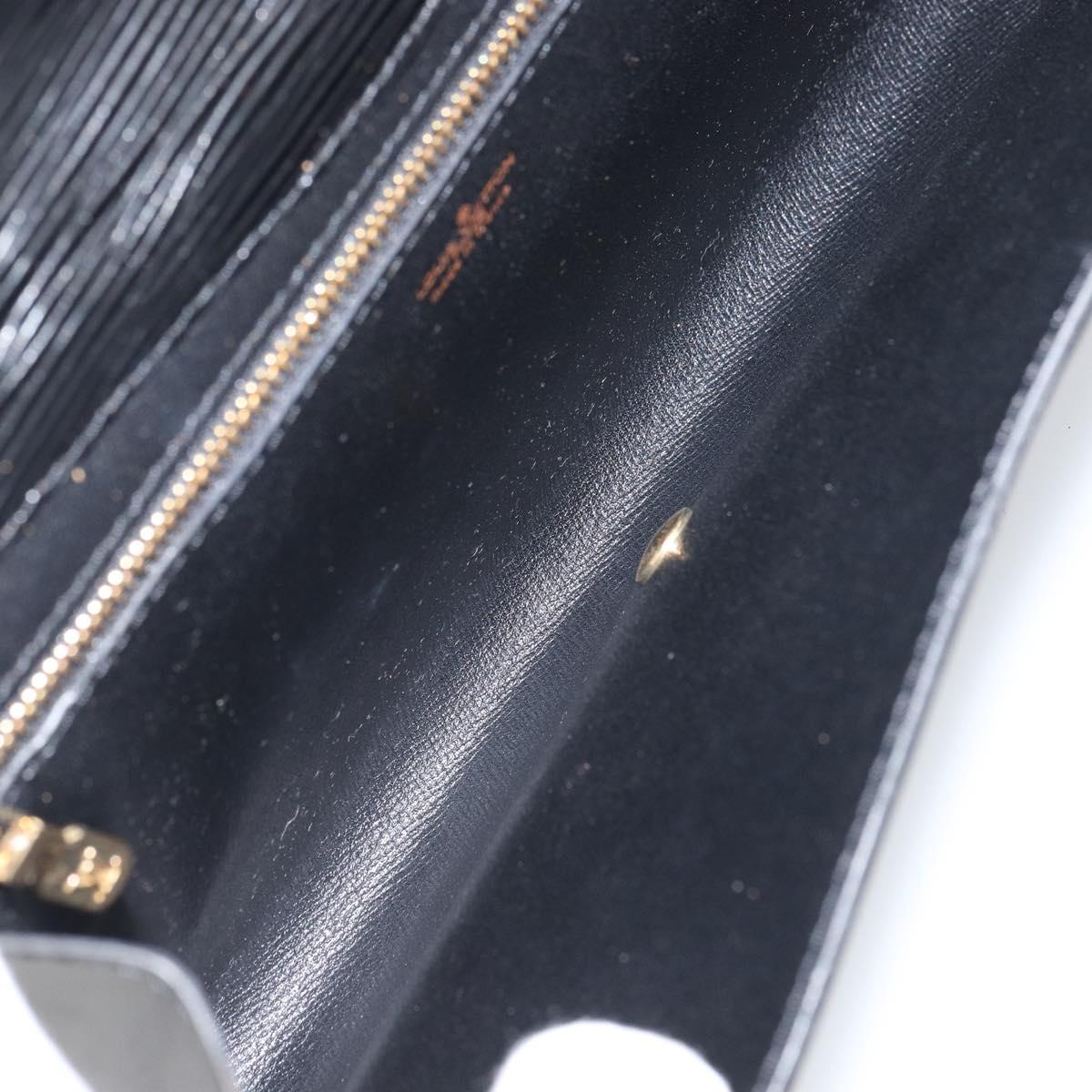 LOUIS VUITTON Epi Art Deco Clutch Bag Black M52632 LV Auth 160437