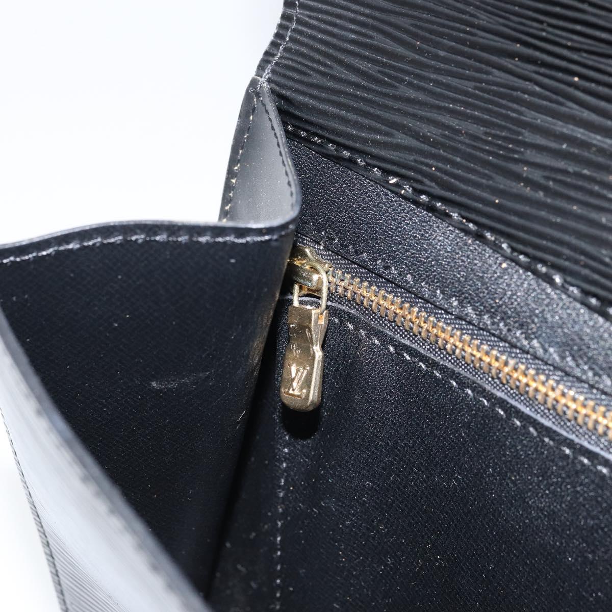 LOUIS VUITTON Epi Art Deco Clutch Bag Black M52632 LV Auth 160437