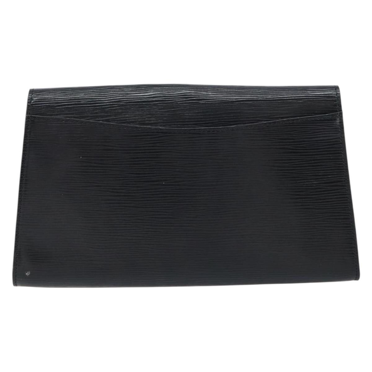 LOUIS VUITTON Epi Art Deco Clutch Bag Black M52632 LV Auth 160437