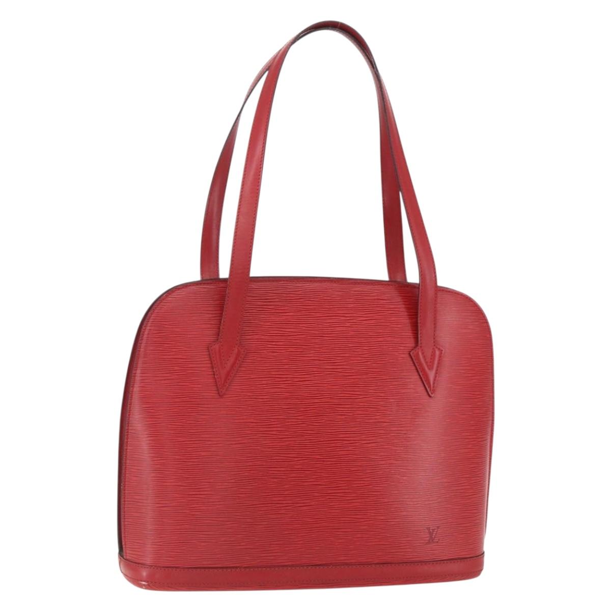 LOUIS VUITTON Epi Lussac Shoulder Bag Red M52287 LV Auth 160439