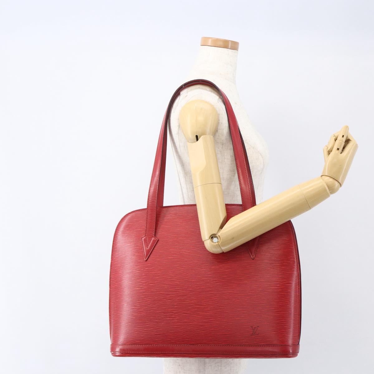 LOUIS VUITTON Epi Lussac Shoulder Bag Red M52287 LV Auth 160439