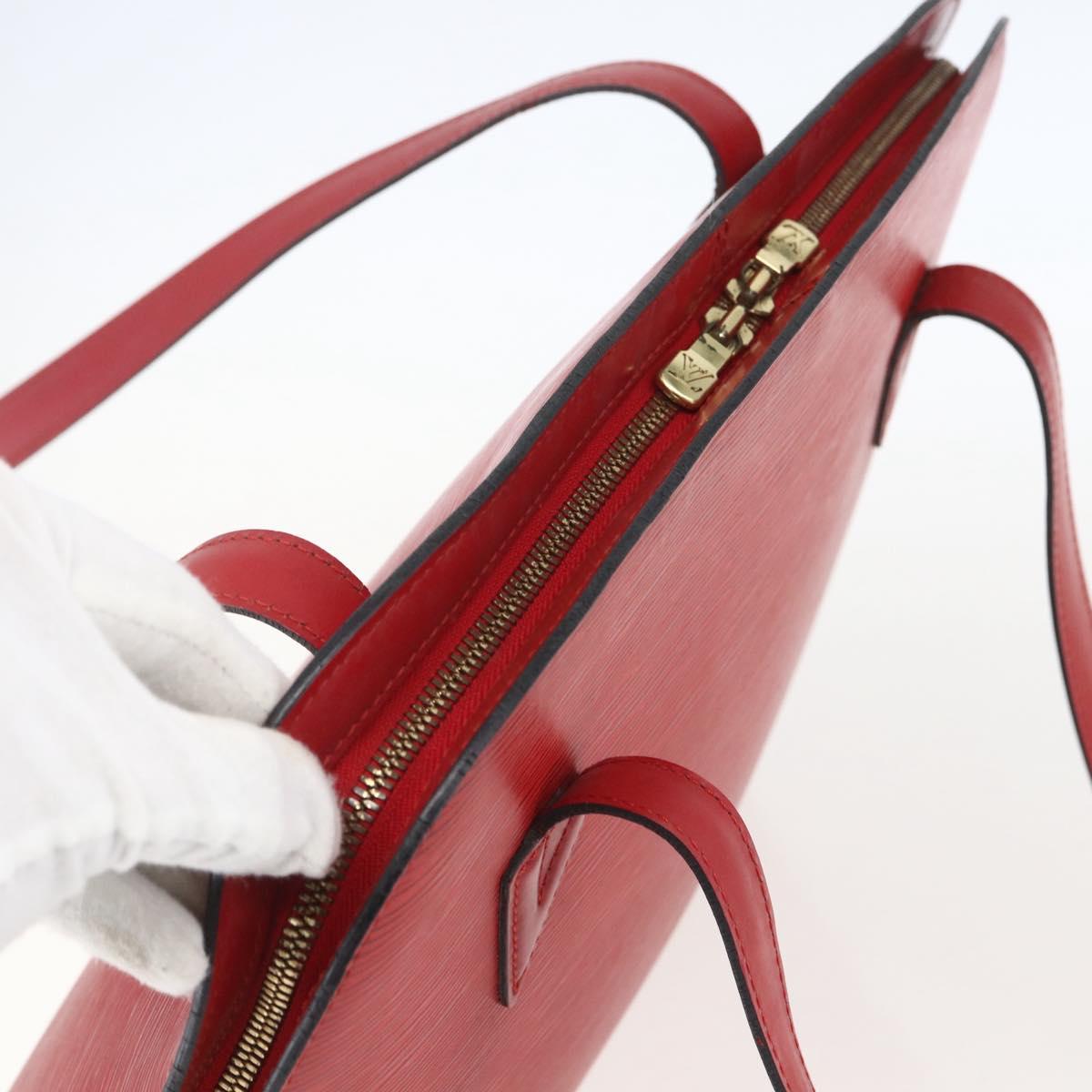 LOUIS VUITTON Epi Lussac Shoulder Bag Red M52287 LV Auth 160439