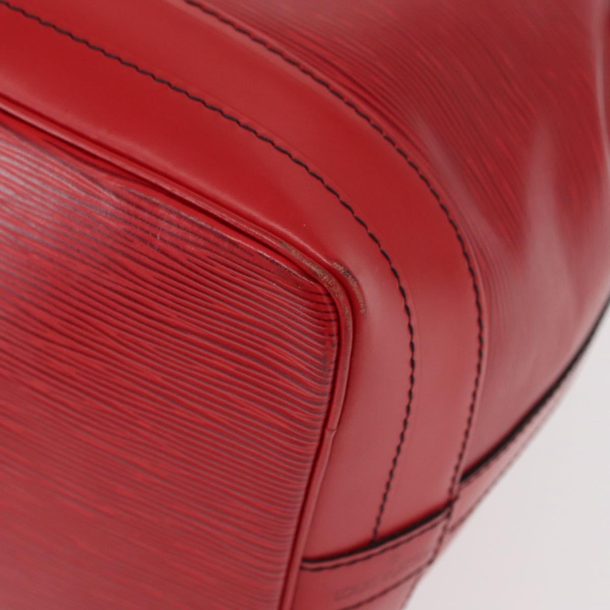 LOUIS VUITTON Epi Noe Shoulder Bag Red M44007 LV Auth 160445