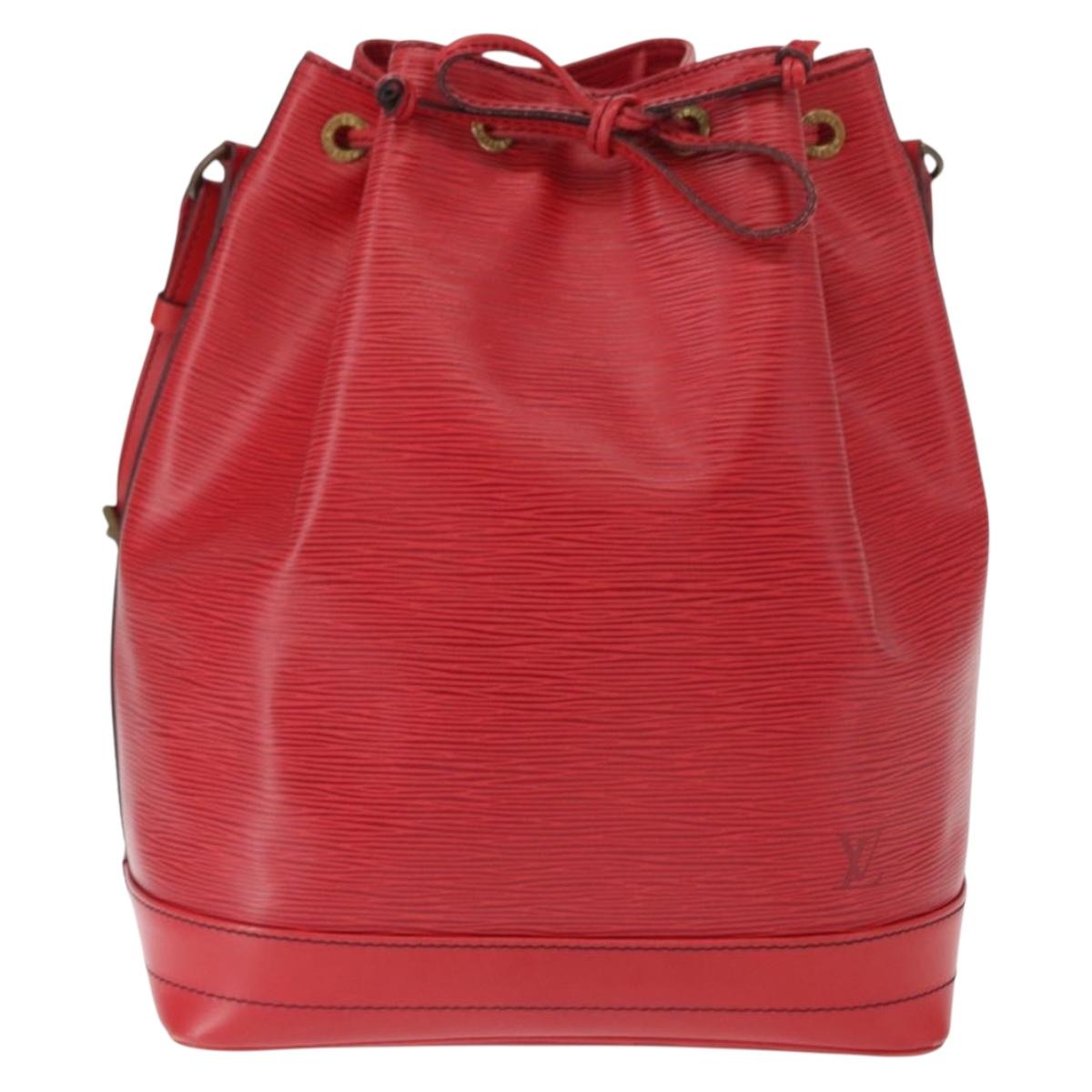 LOUIS VUITTON Epi Noe Shoulder Bag Red M44007 LV Auth 160445