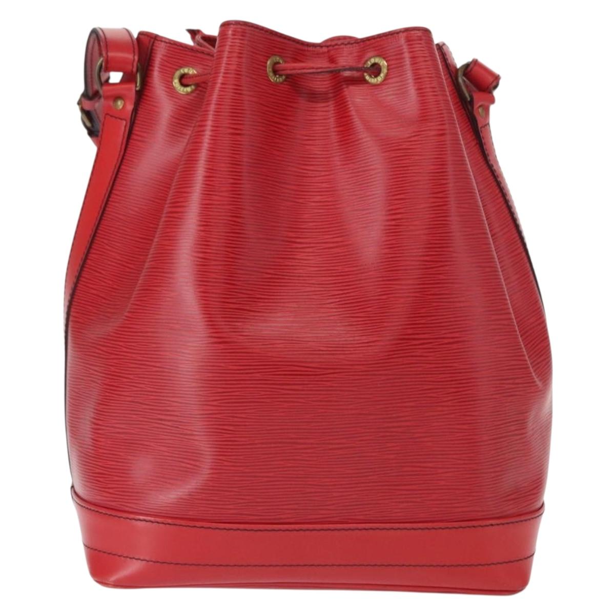 LOUIS VUITTON Epi Noe Shoulder Bag Red M44007 LV Auth 160445