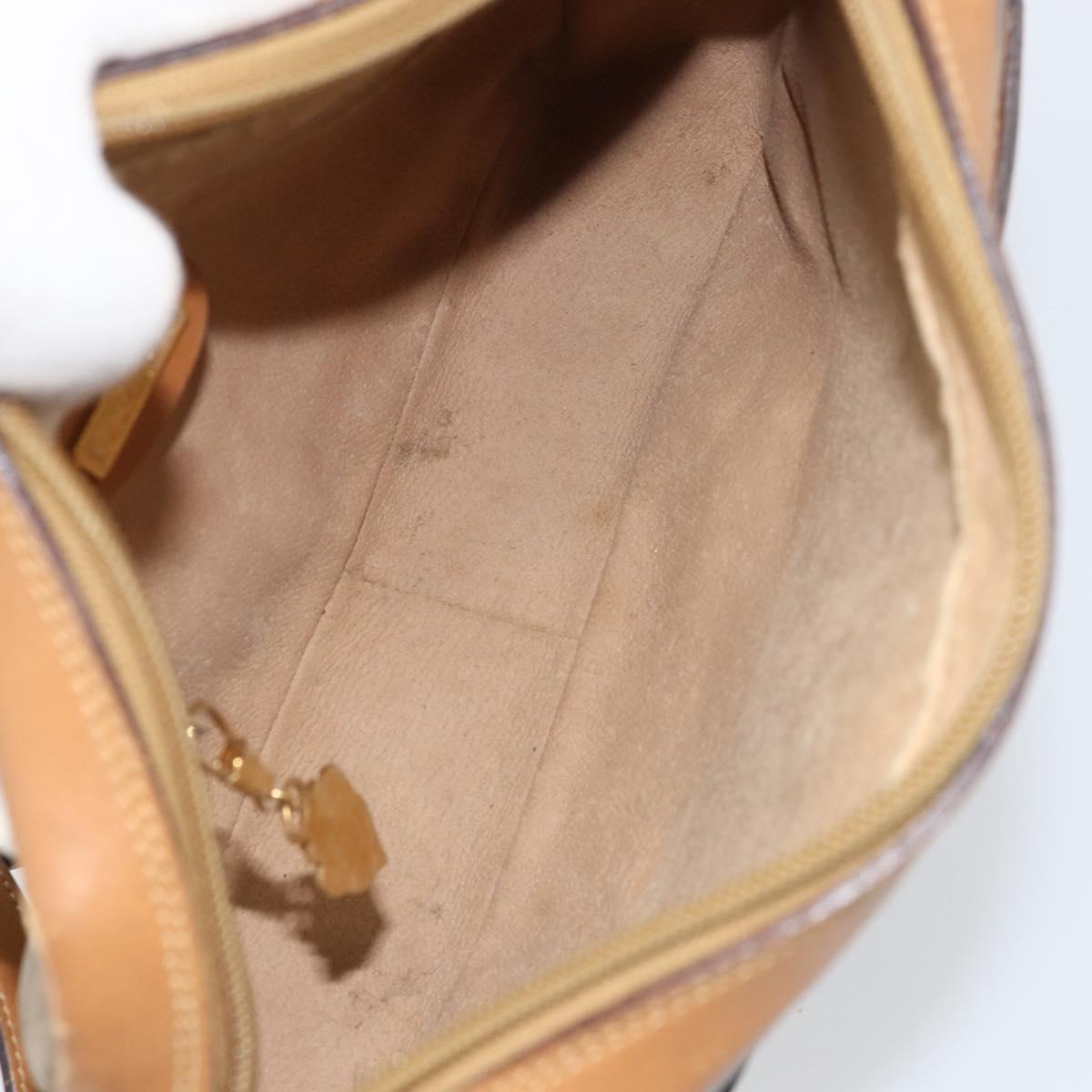 GUCCI Micro GG Supreme Shoulder Bag PVC Beige Gold 007 23 0017 Auth 160479