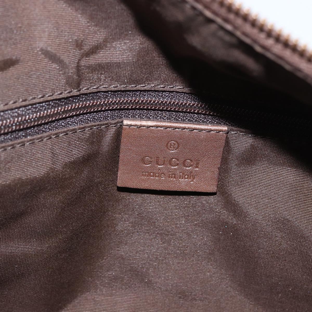 GUCCI GG Canvas Hand Bag Purple Gold 92734 Auth 160481