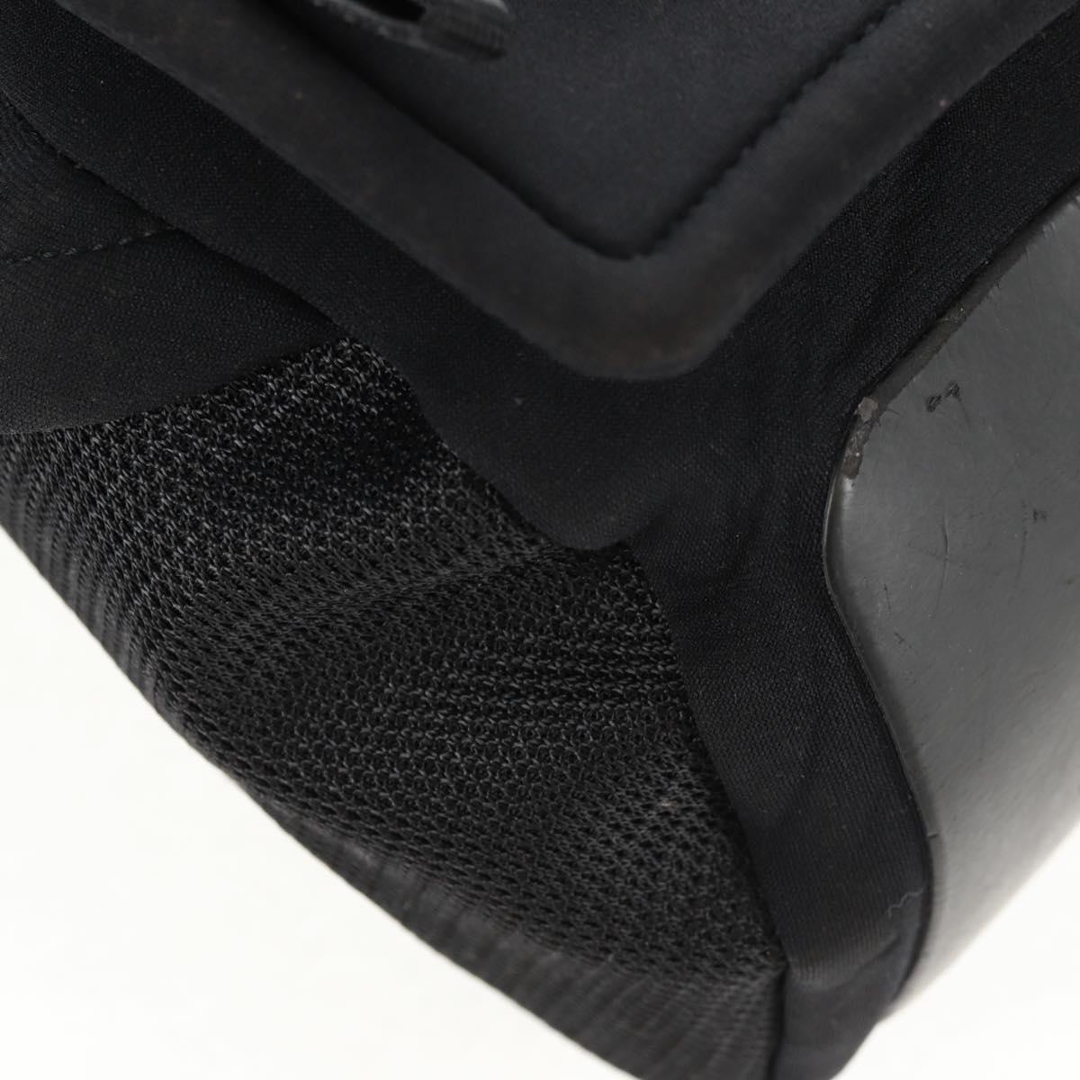 PRADA Sports Shoulder Bag Nylon Black Silver Auth 160515