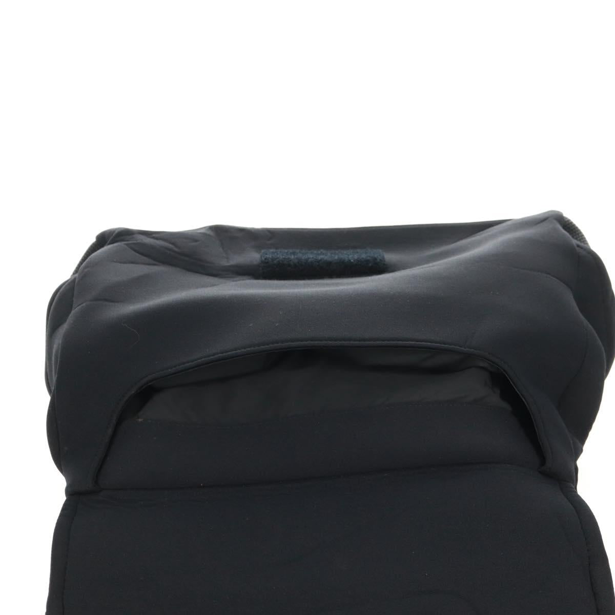 PRADA Sports Shoulder Bag Nylon Black Silver Auth 160515