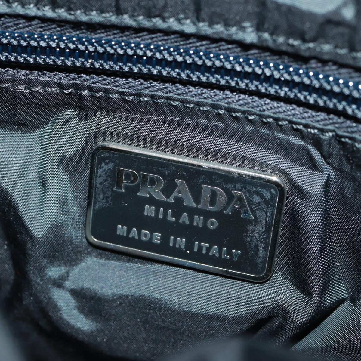 PRADA Sports Shoulder Bag Nylon Black Silver Auth 160515