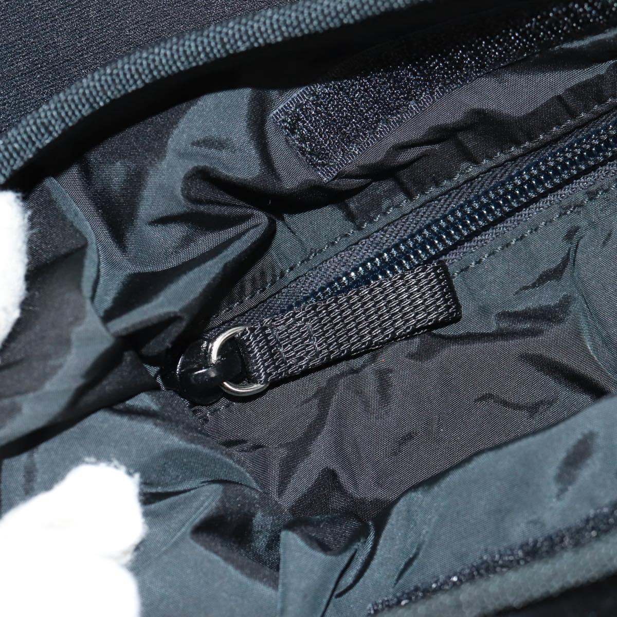 PRADA Sports Shoulder Bag Nylon Black Silver Auth 160515