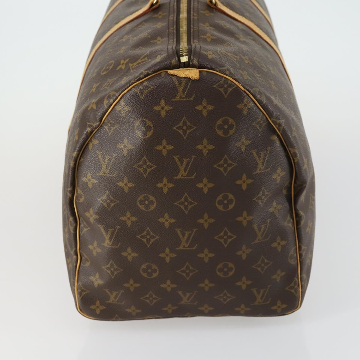 LOUIS VUITTON Monogram Keepall 55 Boston Bag M41424 LV Auth 160532