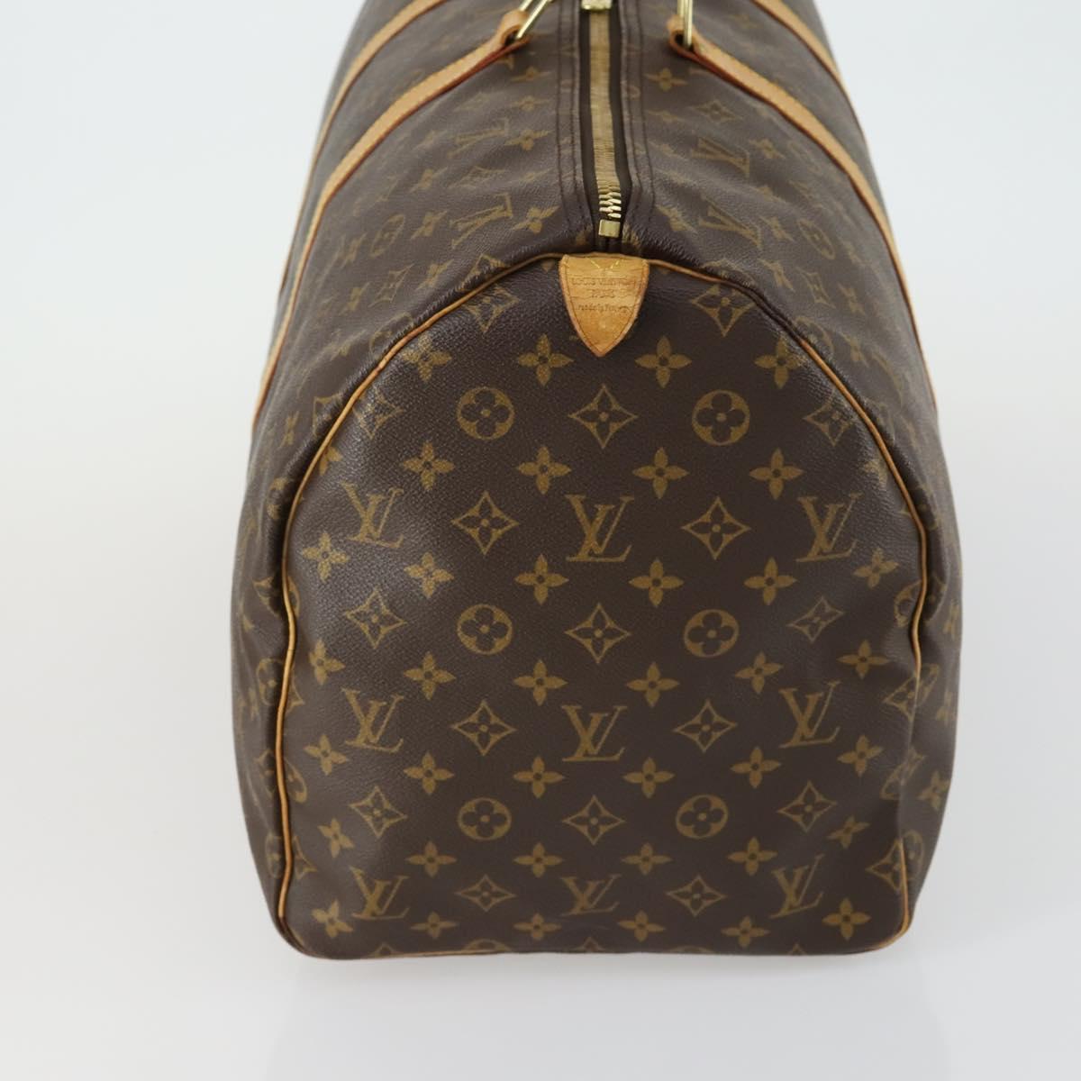 LOUIS VUITTON Monogram Keepall 55 Boston Bag M41424 LV Auth 160532