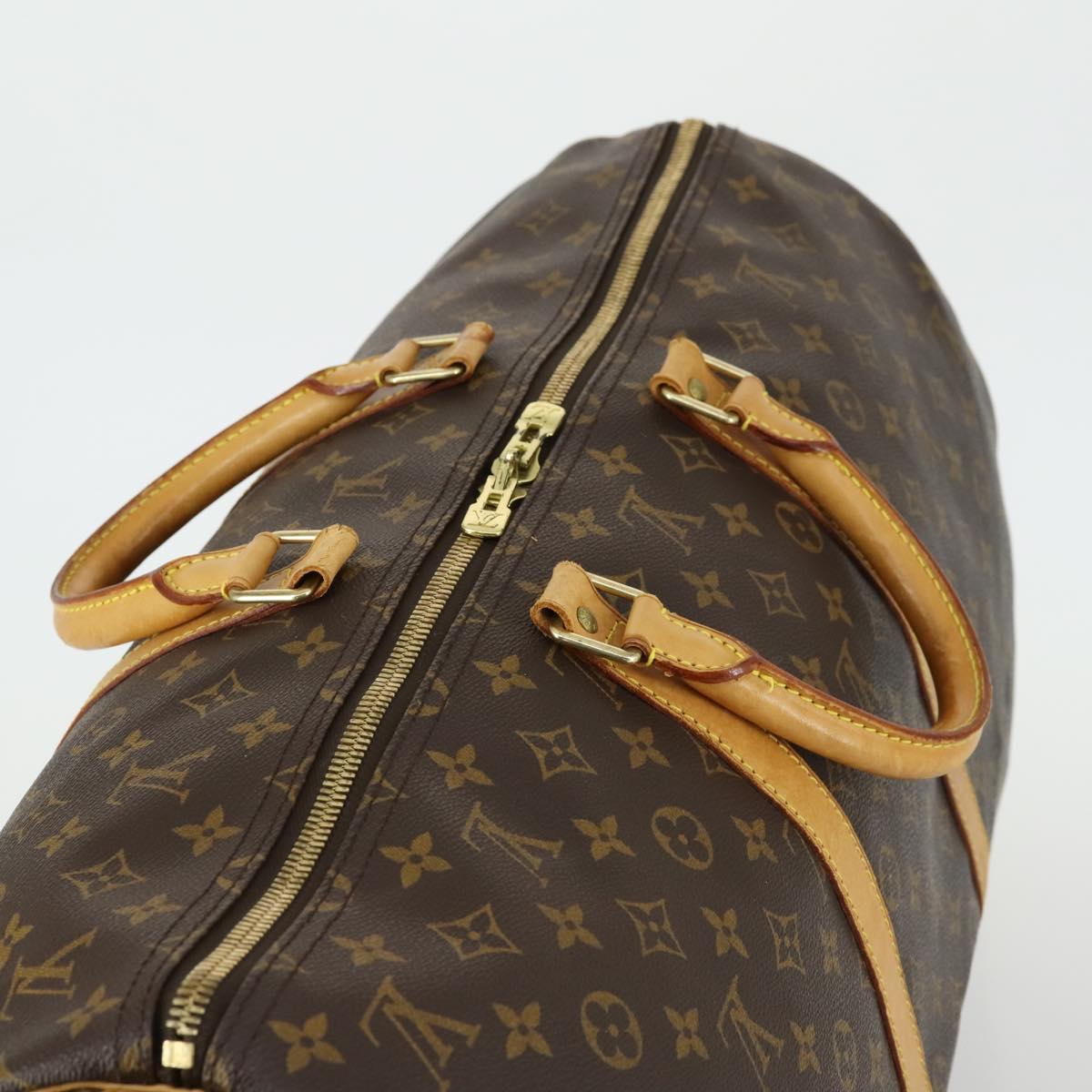 LOUIS VUITTON Monogram Keepall 55 Boston Bag M41424 LV Auth 160532