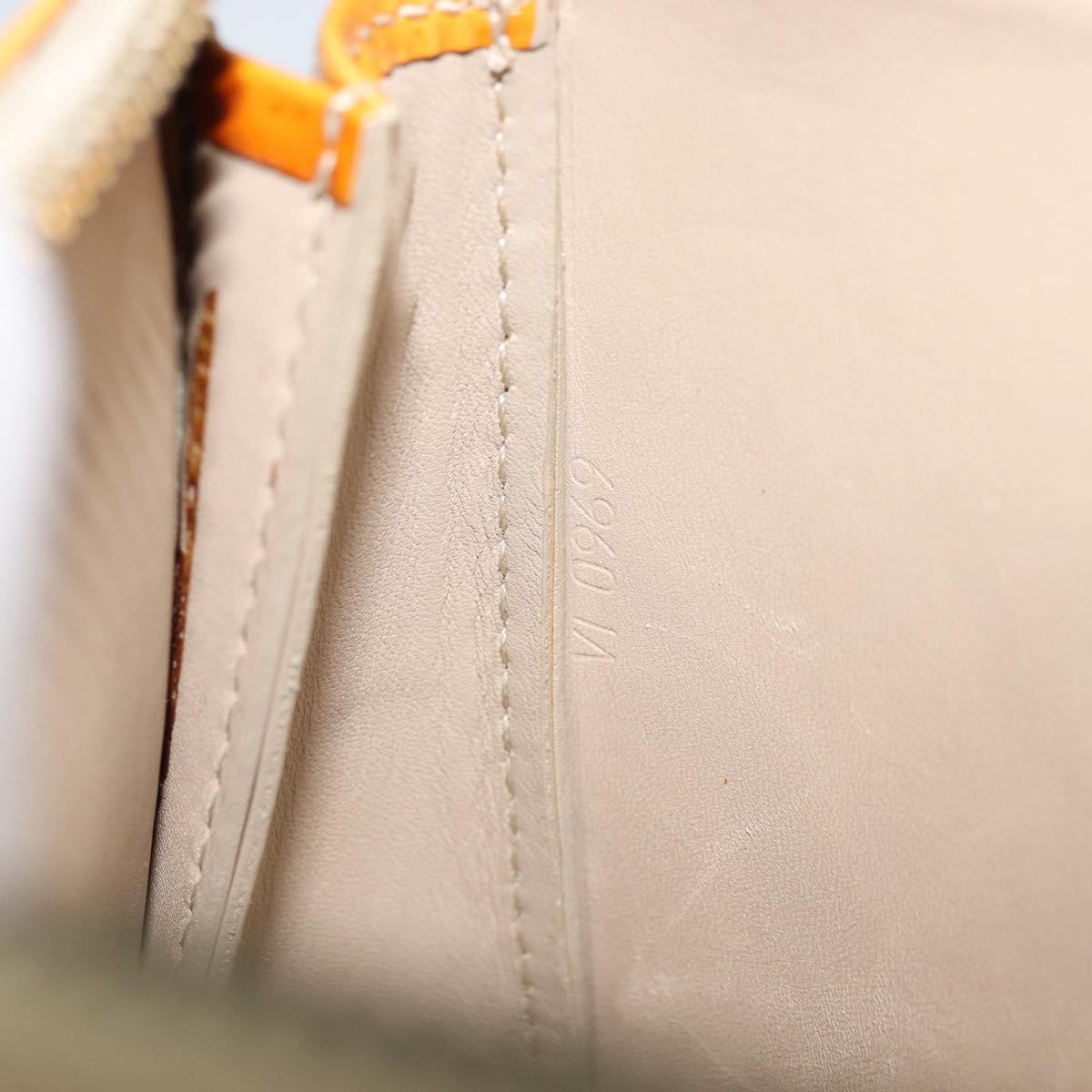 LOUIS VUITTON Vernis Lexington Accessory Pouch Beige M91010 LV Auth 160549