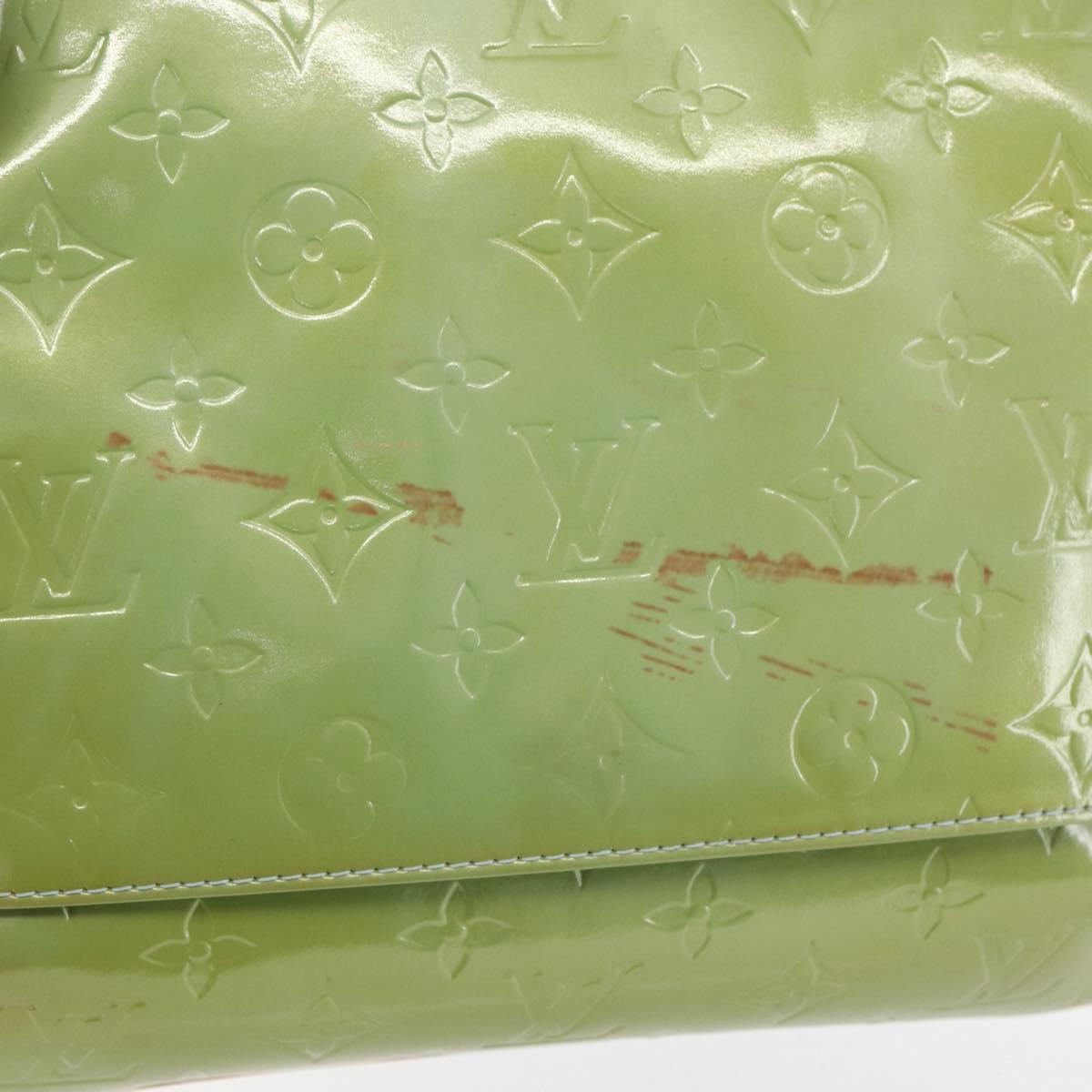 LOUIS VUITTON Vernis Thompson Street Shoulder Bag Baby Blue M91009 Auth 160550