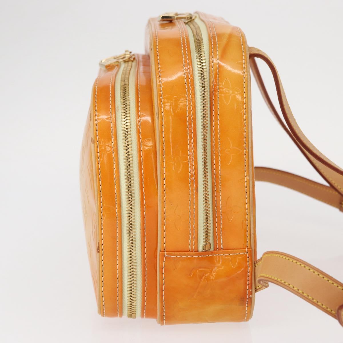 LOUIS VUITTON Monogram Vernis Marley Backpack Yellow M91040 LV Auth 160551