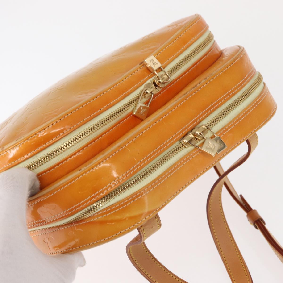 LOUIS VUITTON Monogram Vernis Marley Backpack Yellow M91040 LV Auth 160551
