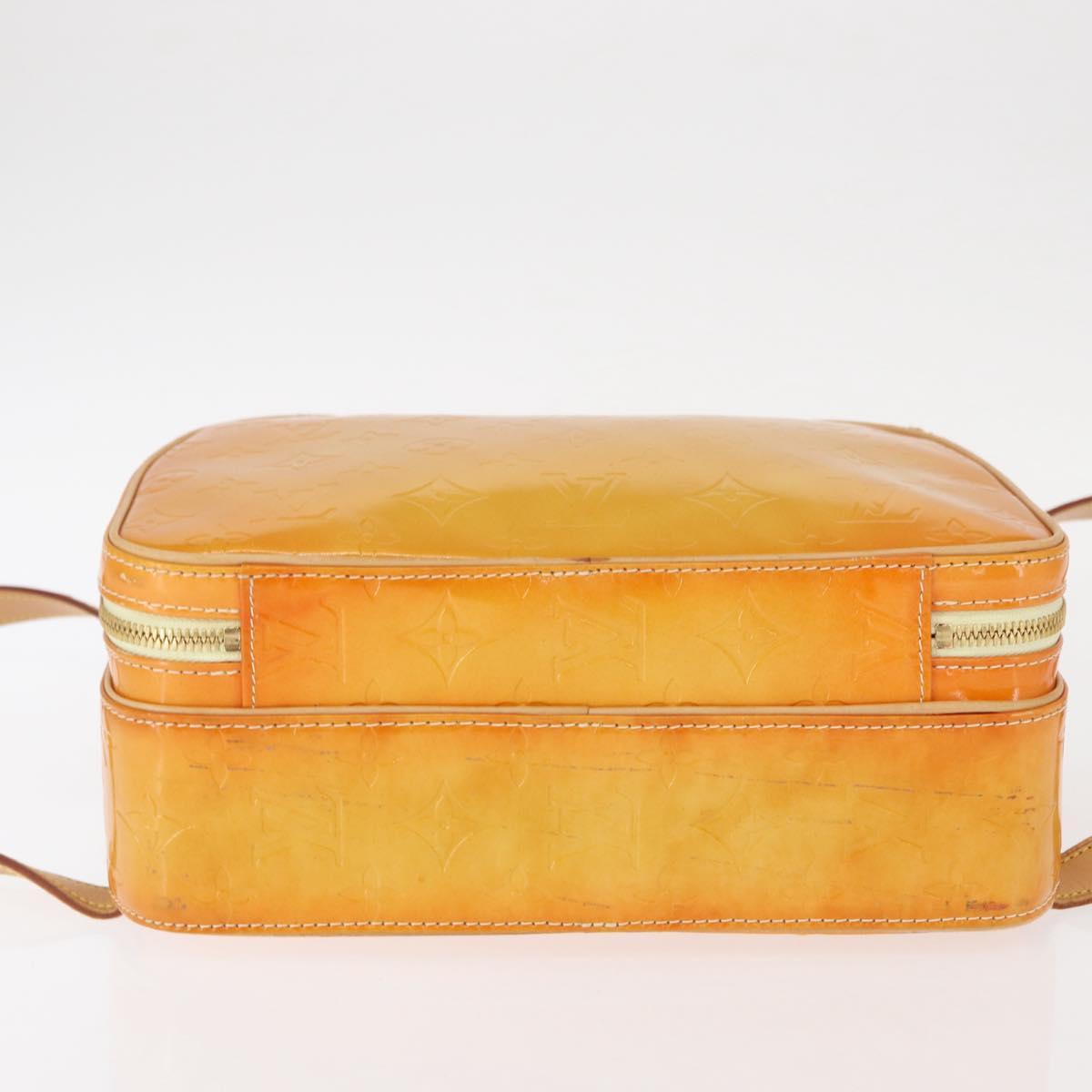 LOUIS VUITTON Monogram Vernis Marley Backpack Yellow M91040 LV Auth 160551