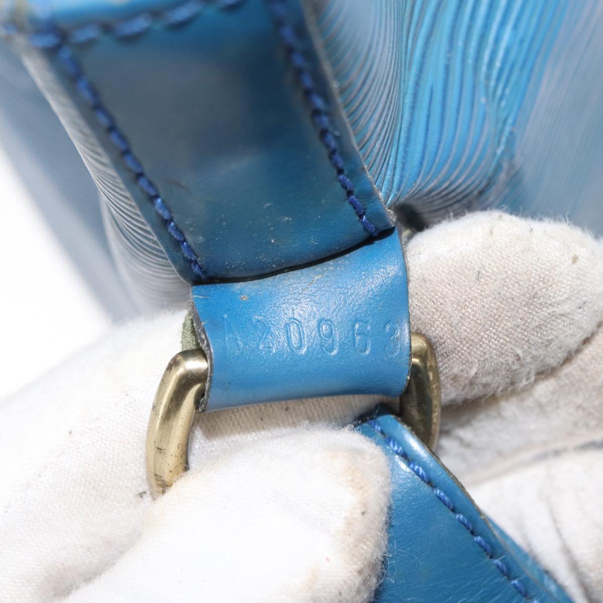 LOUIS VUITTON Epi Petit Noe Shoulder Bag Blue M44105 LV Auth 160554