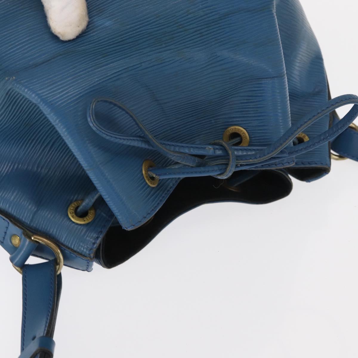LOUIS VUITTON Epi Petit Noe Shoulder Bag Blue M44105 LV Auth 160554