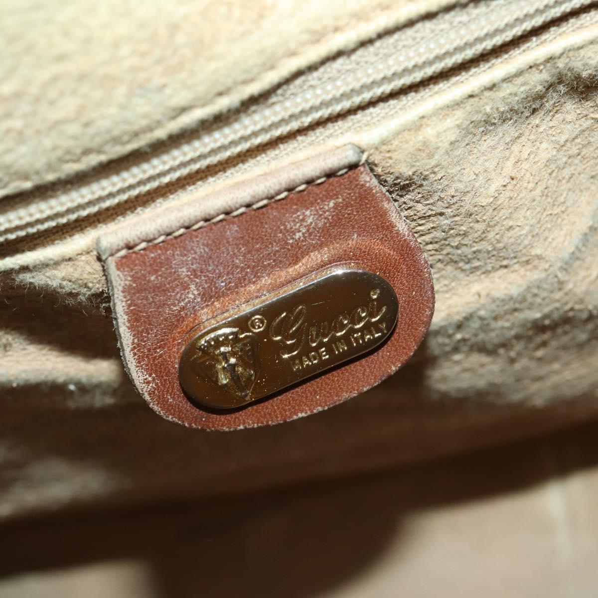 GUCCI Micro GG Supreme Web Sherry Line Bag PVC Beige 002 58 4422 Auth 160595