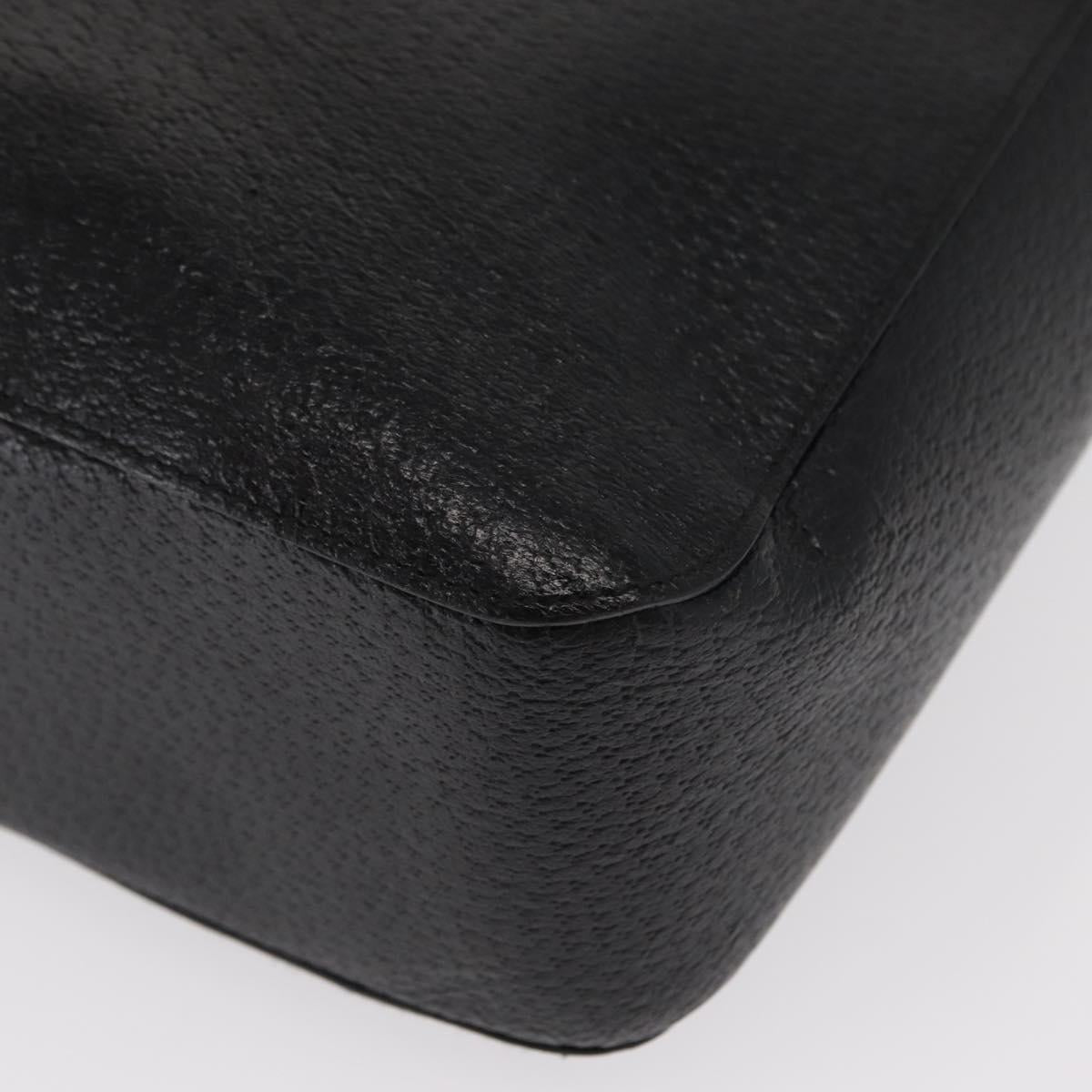GUCCI Bamboo Tote Bag Leather Black 002 1059 Auth 160597