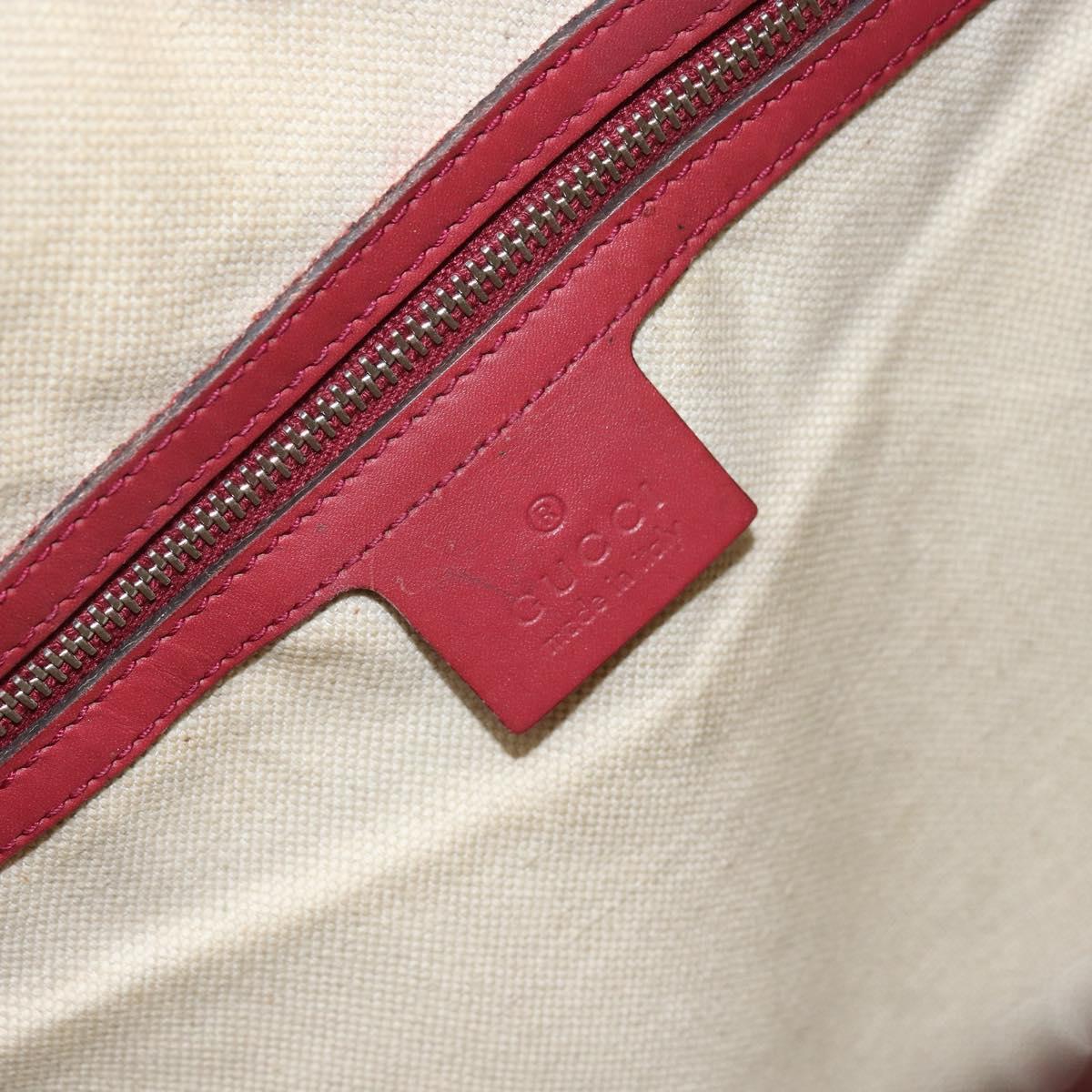 GUCCI GG Implementation Boston Bag PVC Silver Pink 193603 Auth 160604