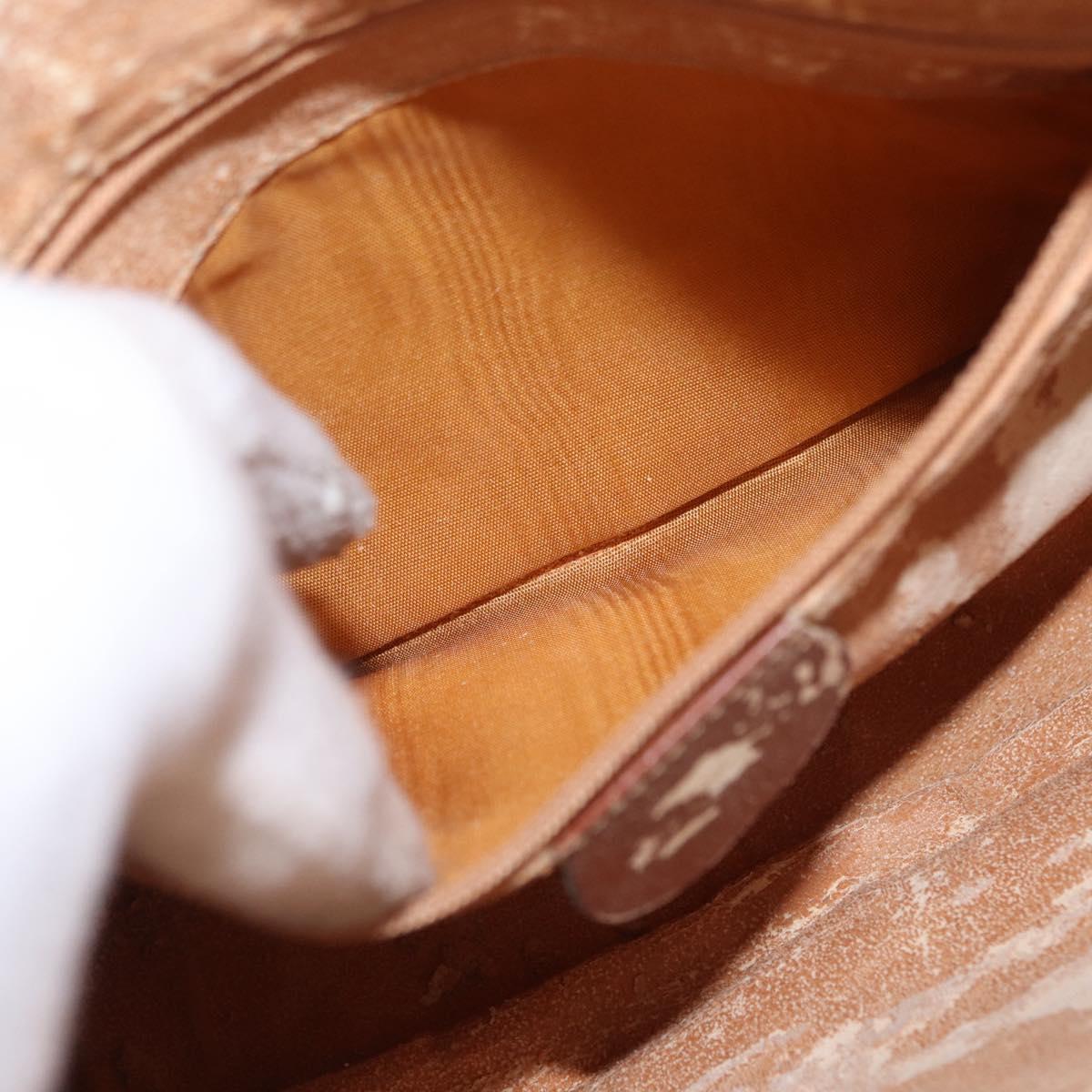 GUCCI Bamboo Hand Bag Leather Brown Gold 001 1638 Auth 160617