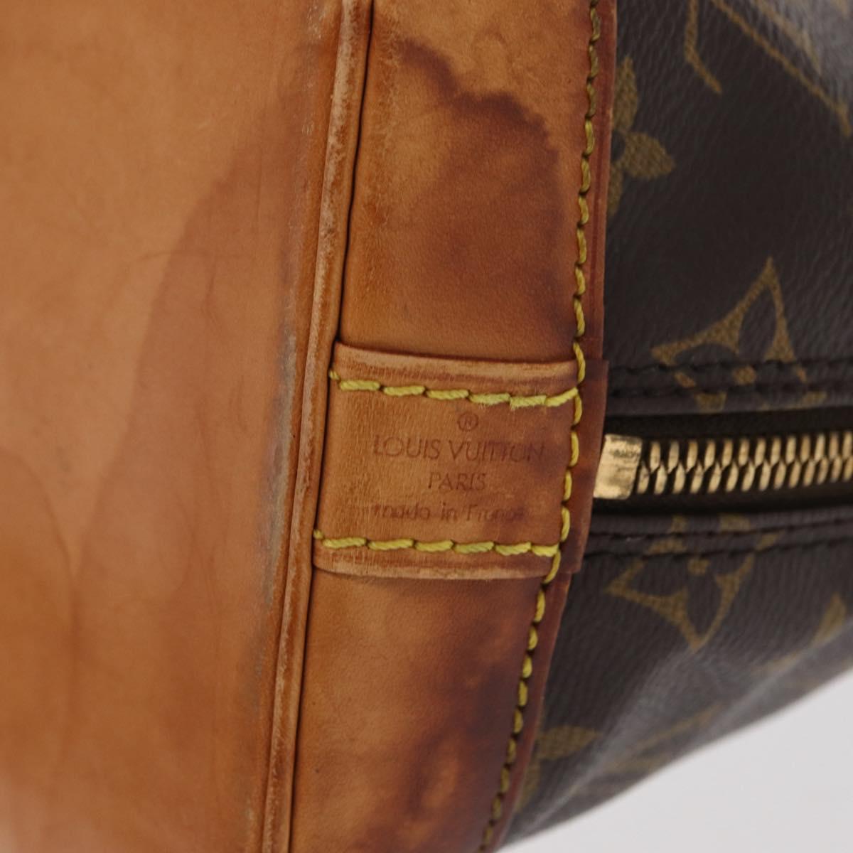 LOUIS VUITTON Monogram Alma Hand Bag M51130 LV Auth 160630