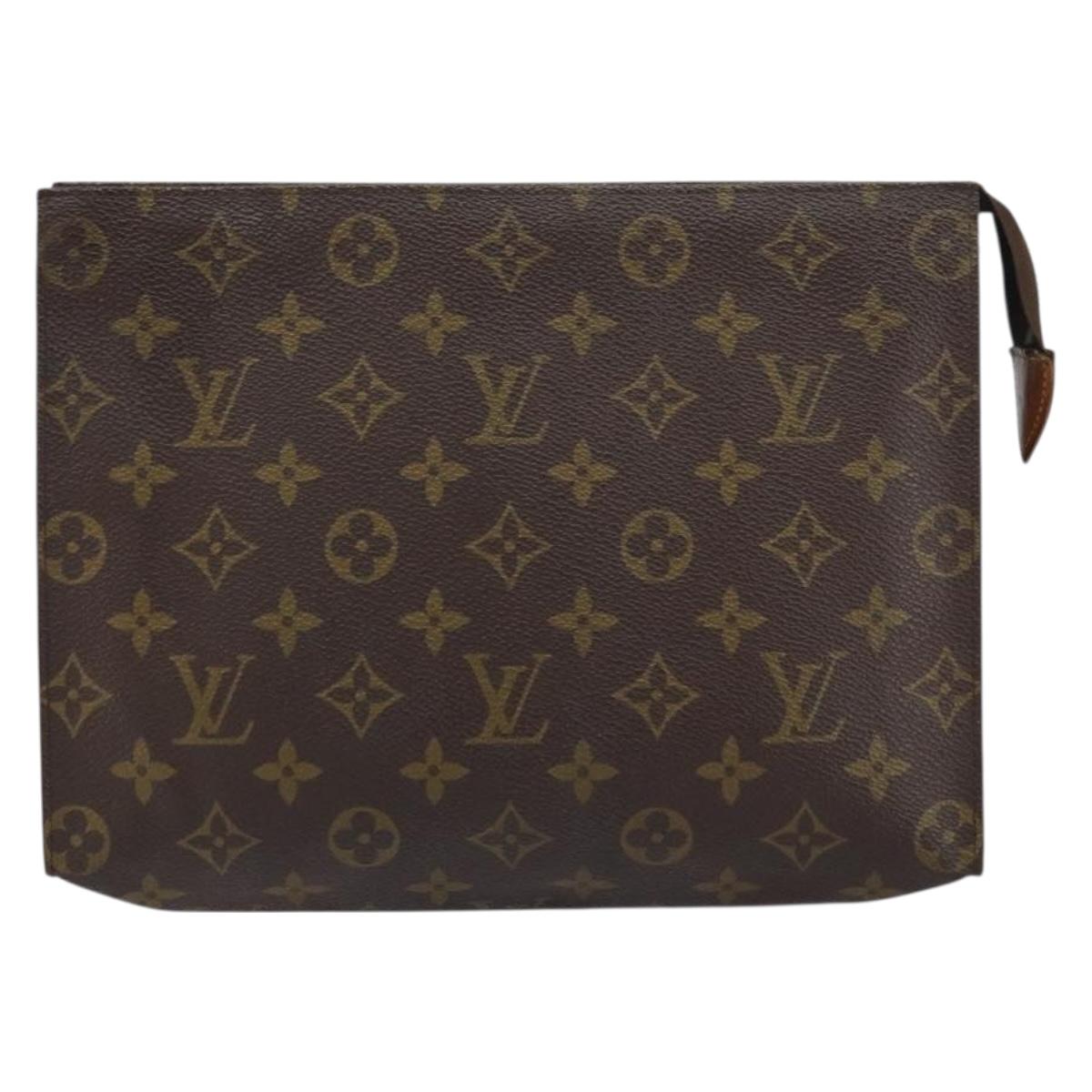LOUIS VUITTON Monogram Poche Toilette 26 Pouch M47542 LV Auth 160632