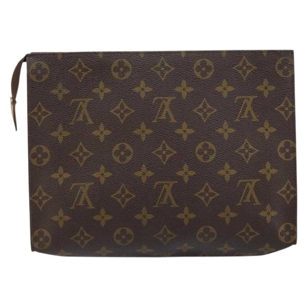 LOUIS VUITTON Monogram Poche Toilette 26 Pouch M47542 LV Auth 160632