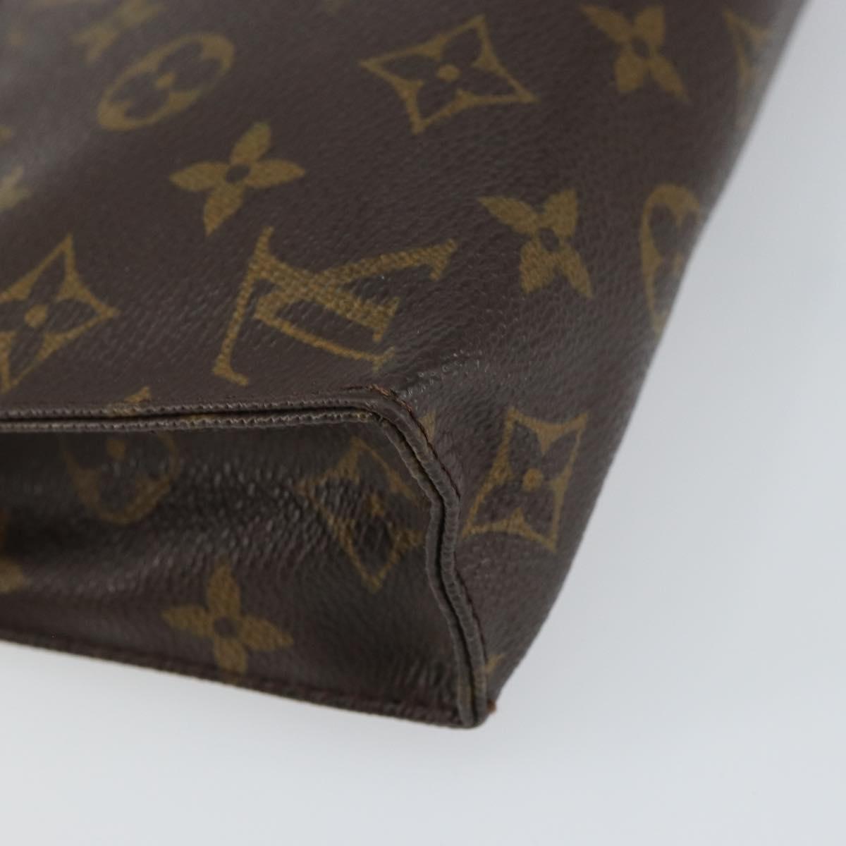 LOUIS VUITTON Monogram Poche Toilette 19 Pouch M47544 LV Auth 160633