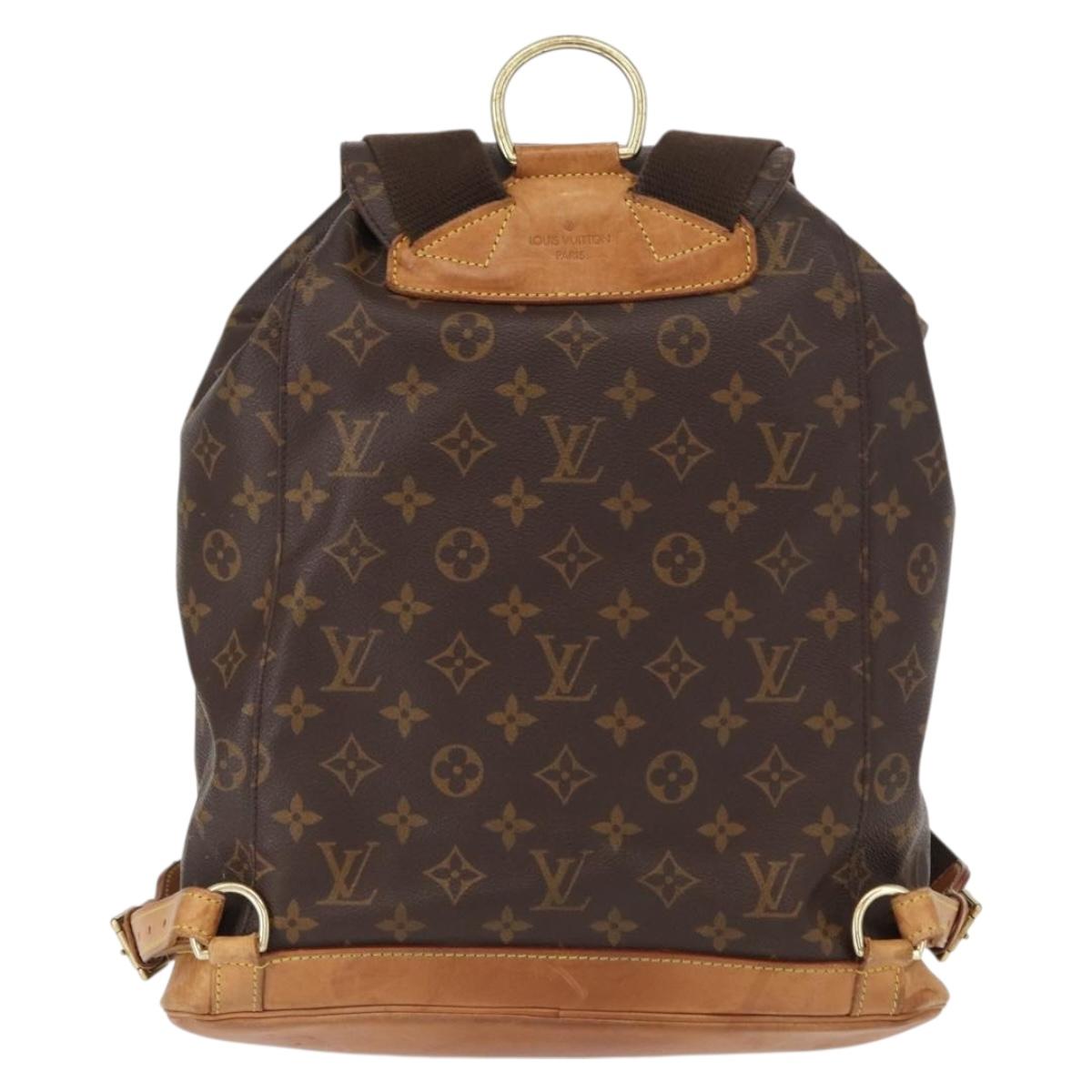 LOUIS VUITTON Monogram Montsouris GM Backpack M51135 LV Auth 160658