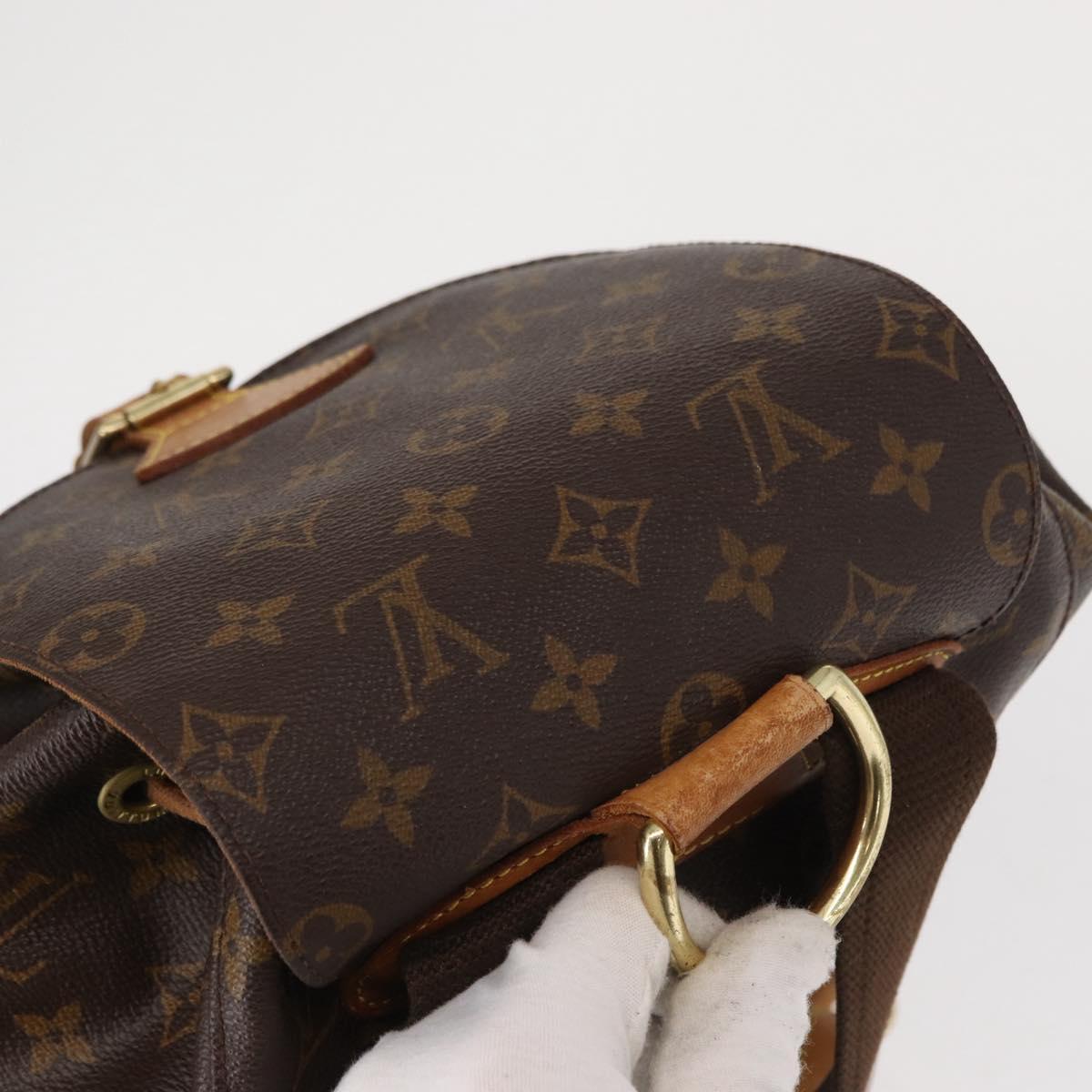 LOUIS VUITTON Monogram Montsouris GM Backpack M51135 LV Auth 160658