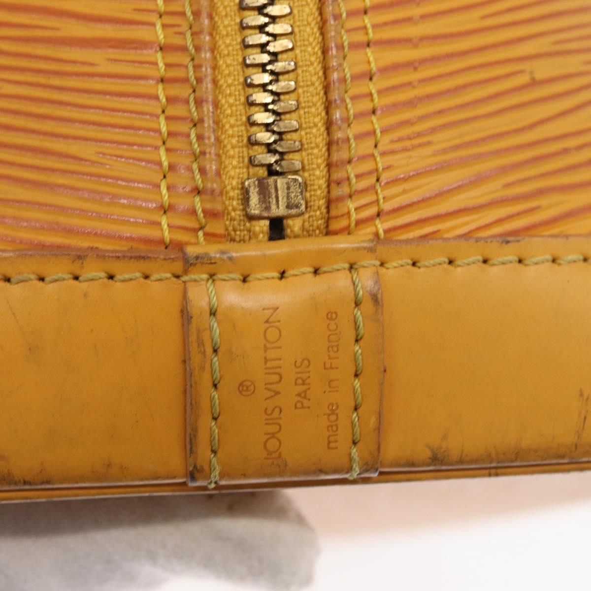 LOUIS VUITTON Epi Alma Hand Bag Yellow M52149 LV Auth 160665