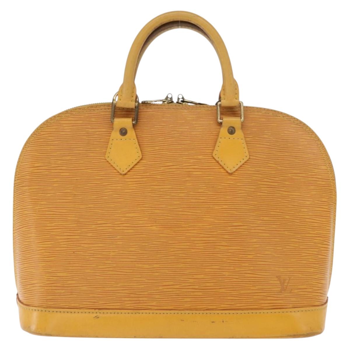 LOUIS VUITTON Epi Alma Hand Bag Yellow M52149 LV Auth 160665