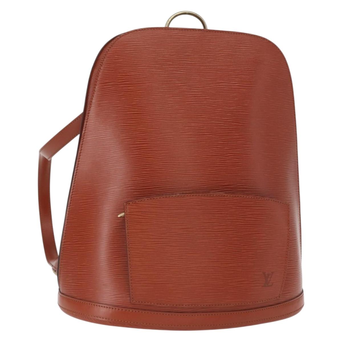 LOUIS VUITTON Epi Gobelins Backpack Brown Kenya M52293 LV Auth 160667